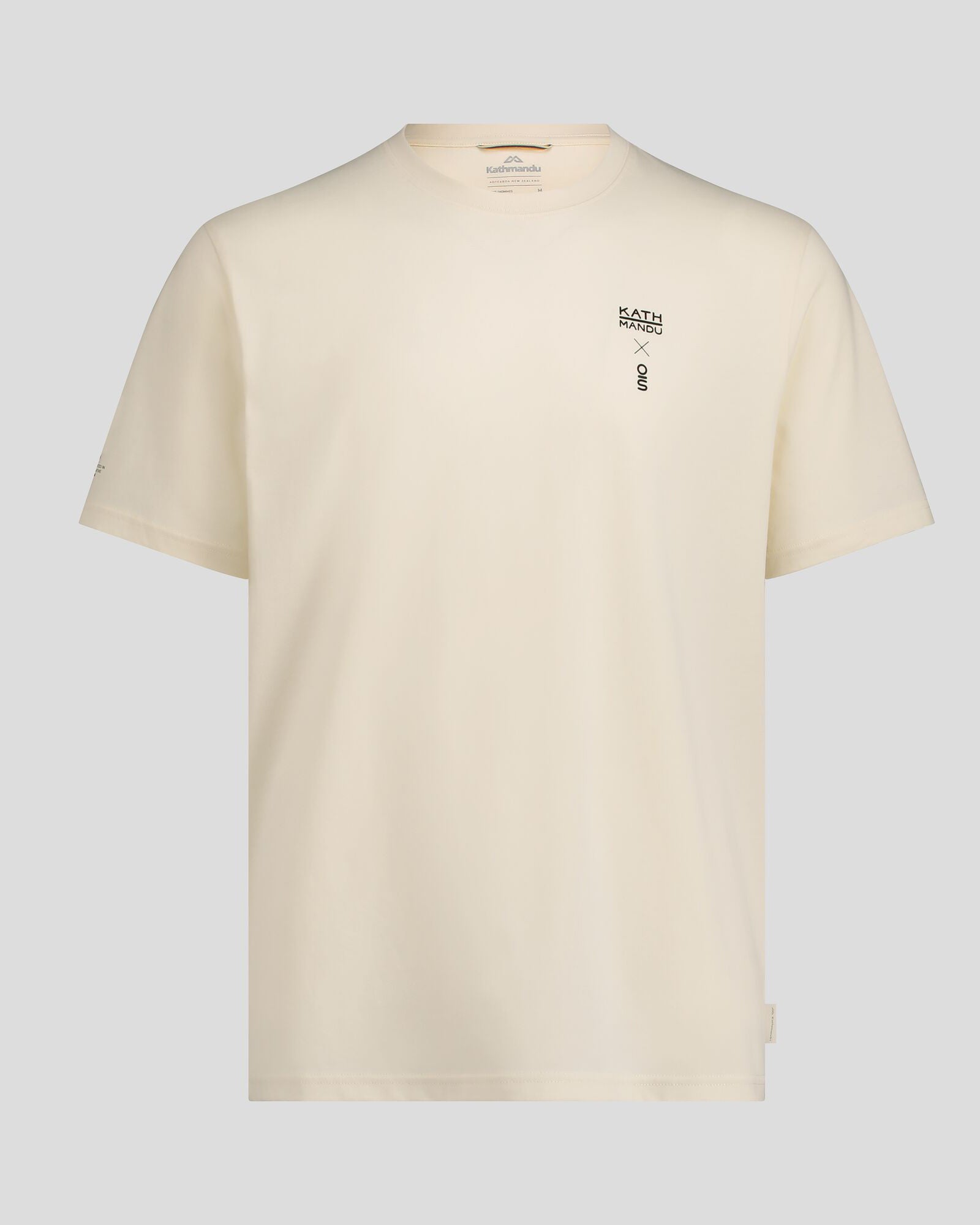 Organic Cotton Men's T-Shirt by O.Smither Lines - Natural Color | Comfortable & Eco-Friendly Casual Wear for Everyday Use
