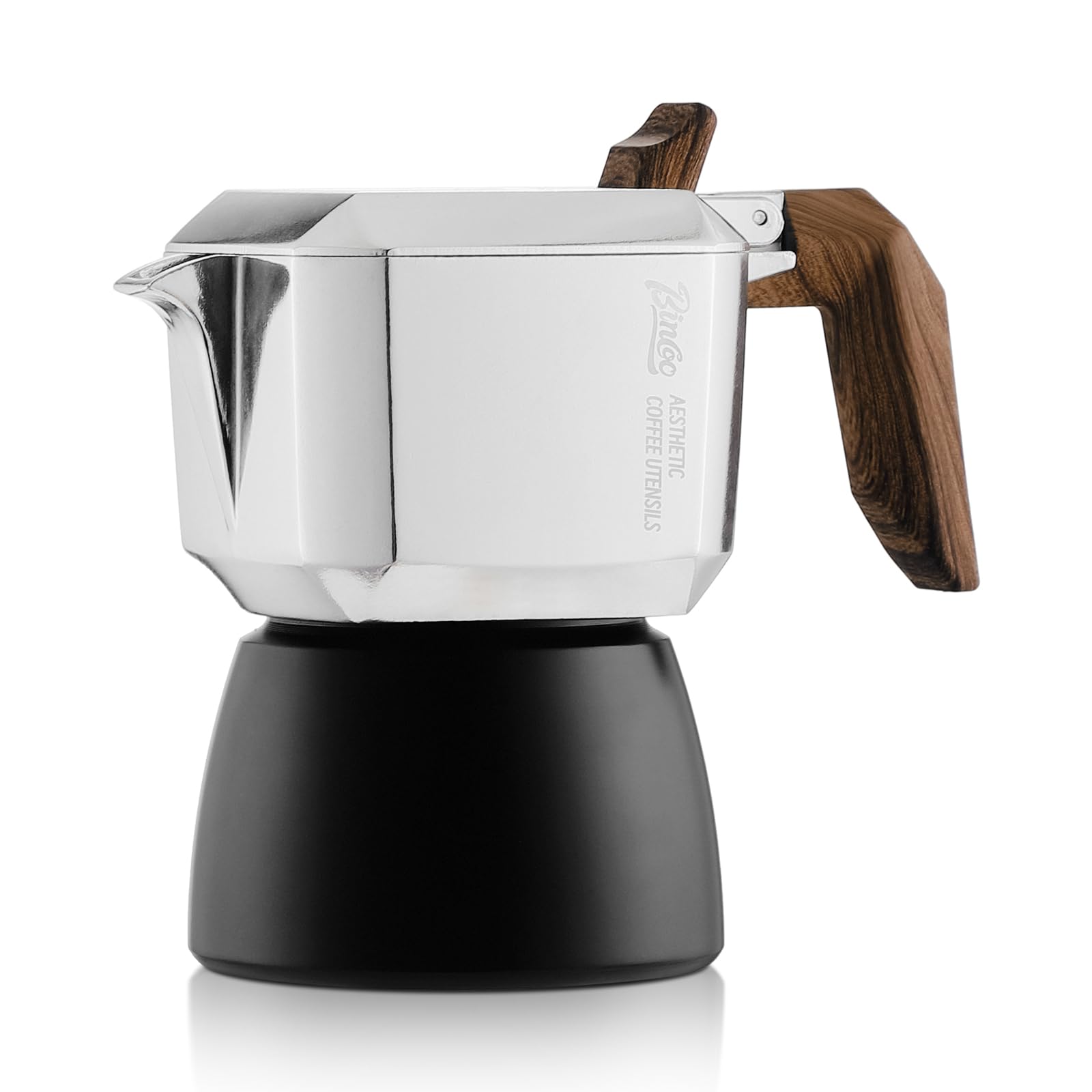 Stovetop Espresso Maker - 2 Cup Small Moka Pot Italian Coffee Maker (4oz/120ml) for Home, Camping & Travel - Perfect for Single Serve Coffee Lovers
