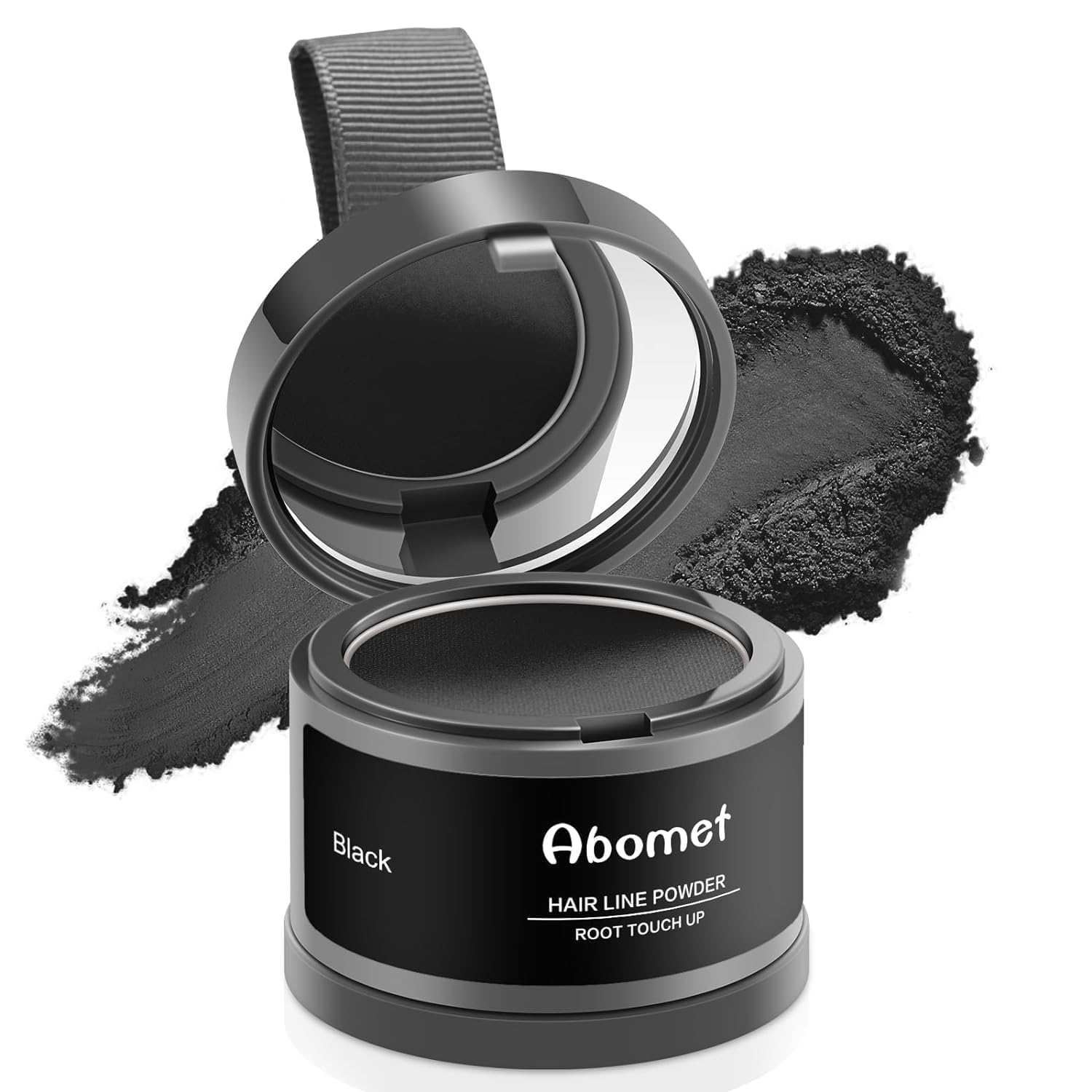Natural Hairline Powder & Shading Sponge Pen - Quick Root Touch-Up, Eyebrow Stamp & Hairline Shadow Powder Stick (40G) - Perfect for Covering Gray Roots, Thinning Hair & Creating Fuller Hairlines at Home or On-The-Go