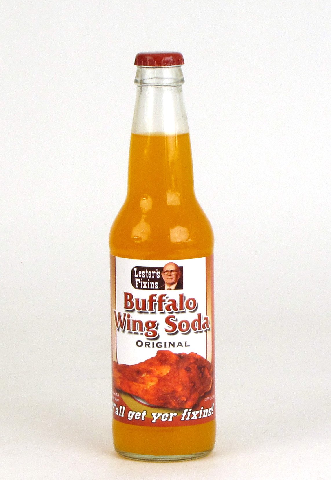 Lester's Fixings Buffalo Wing Soda - 6 Pack of Unique Spicy Soda Bottles - Perfect for Game Day Parties, Prank Gifts & Hot Sauce Lovers