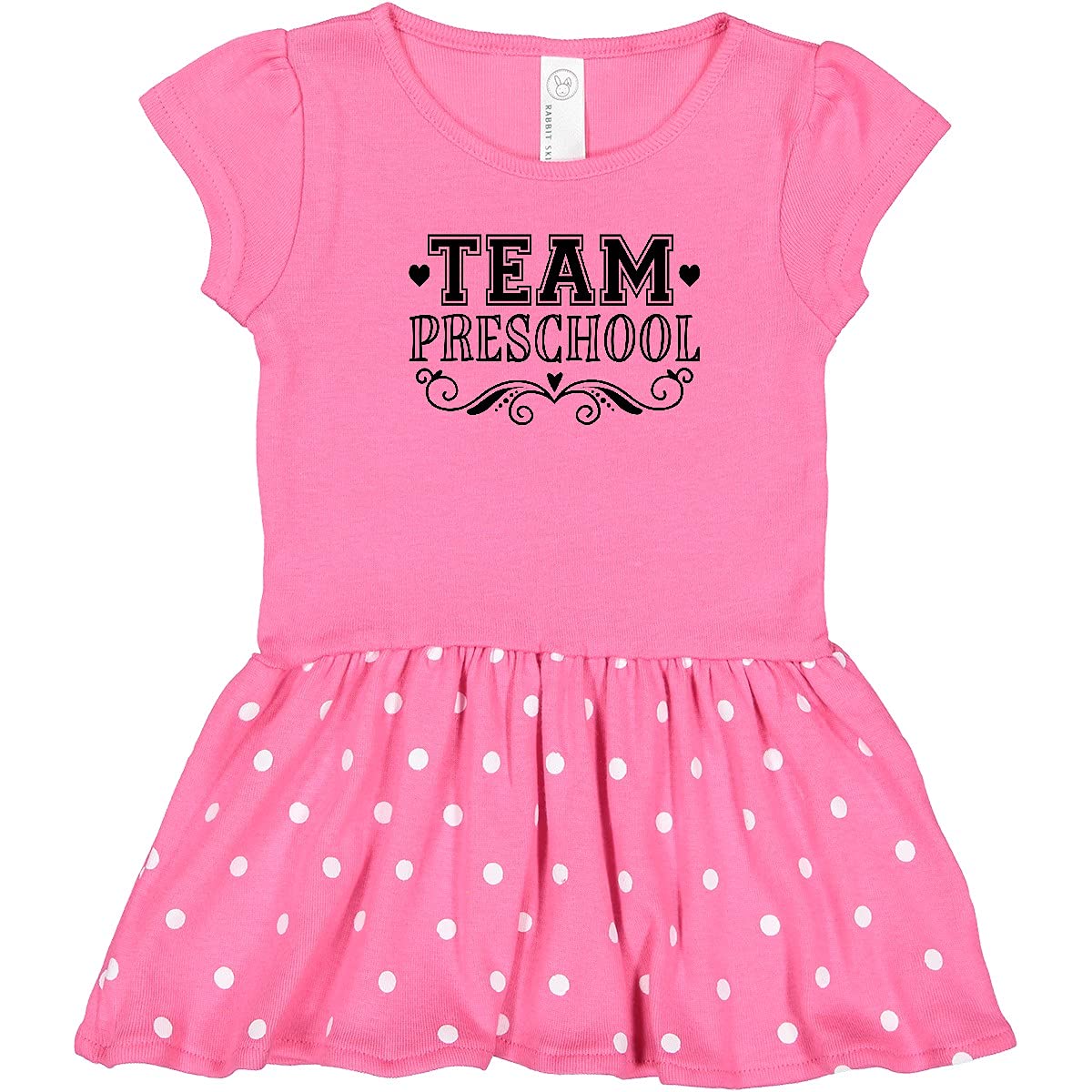 Inktastic Team Preschool Cute School Toddler Dress - Adorable Toddler Outfit for Preschool & Kindergarten - Perfect for First Day of School, Class Photos & Playdates