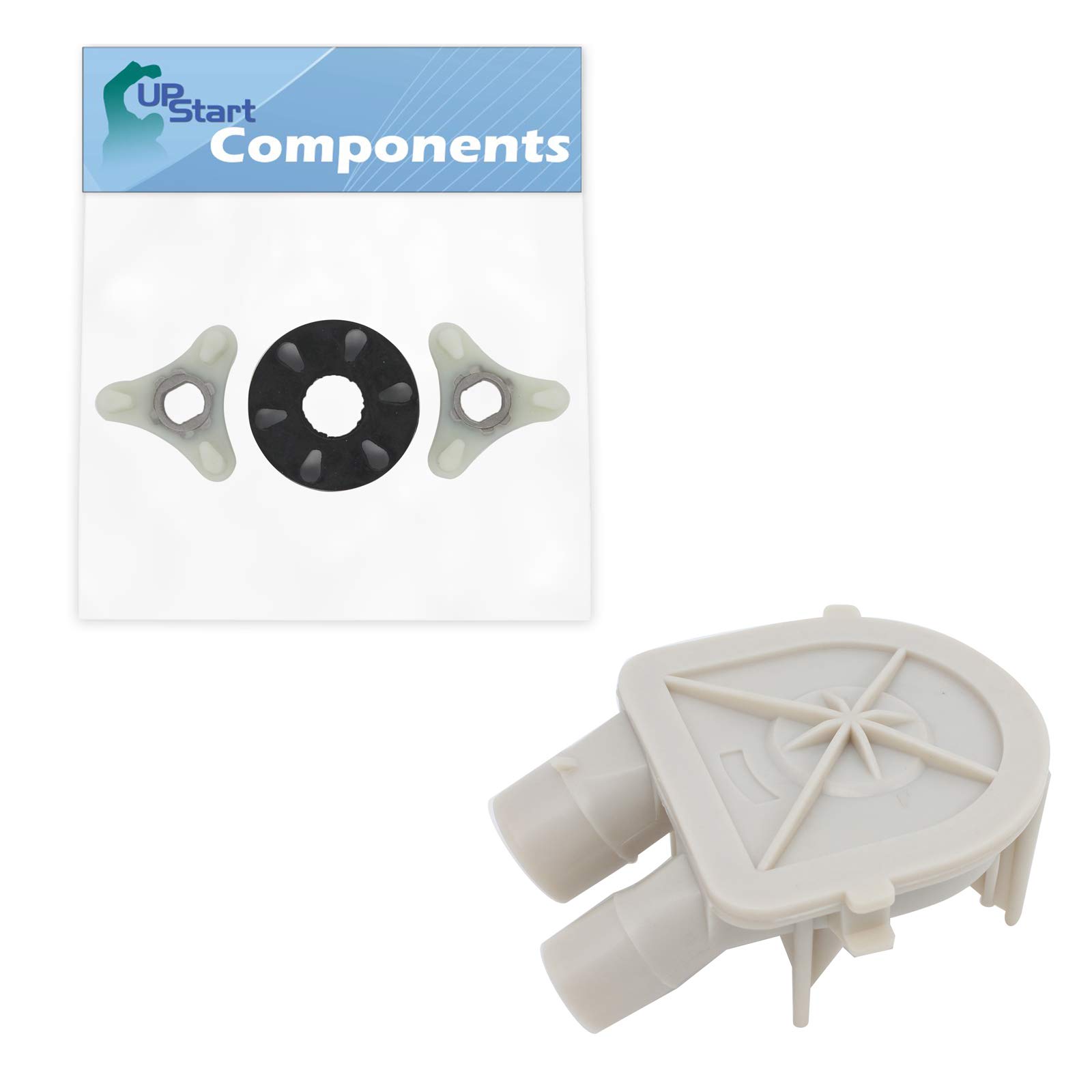 Whirlpool Washing Machine Pump & Washer Motor Coupler Replacement - Compatible with WP3363394 & 285753A - Fits 4XLA87W92AN1 Washer - Perfect for DIY Repair & Laundry Room Maintenance
