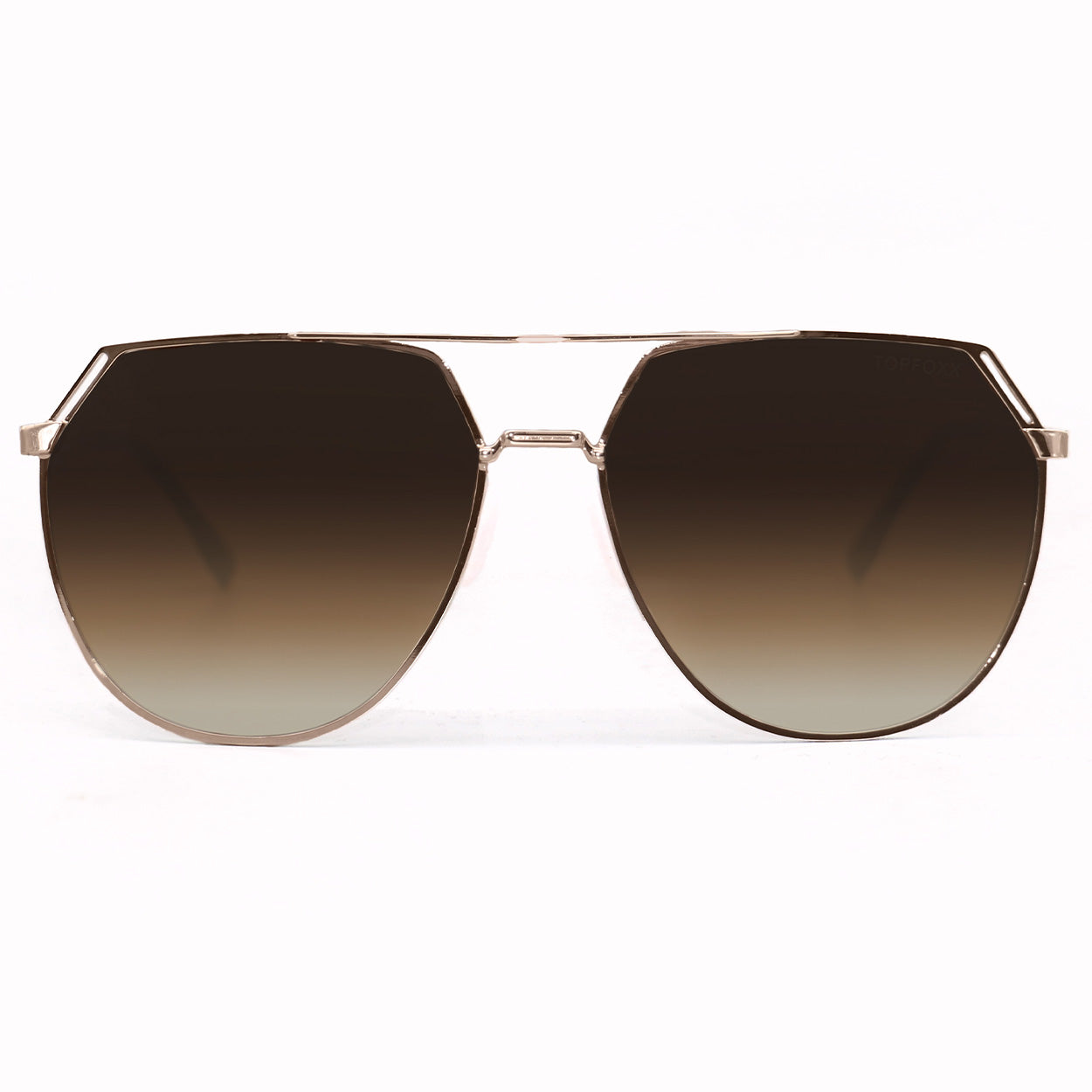 Farrah Brown Tangle-Free Aviator Sunglasses for Women - Polarized UV Protection - Stylish Retro Pilot Shades for Driving, Travel & Outdoor Activities