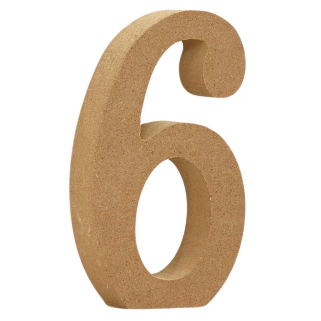 Wooden Number & Alphabet Decor - Wedding, Birthday Party, Home & Garden Ornaments - Solar Powered Large Wood Log Letters (Size F) - Perfect for Outdoor Weddings, Baby Showers & Backyard Decorations