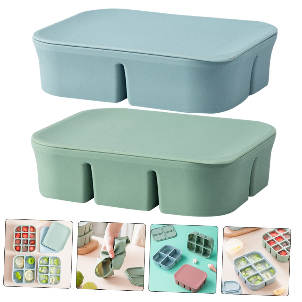 PRETYZOOM 10-Piece Airtight Baby Food Storage Containers - BPA-Free Freezer Safe Food Cubes for Infant Puree, Soup & Breast Milk - Reusable Leak-Proof Feeding Supplies for Toddlers & Kids | Perfect for Meal Prep, Daycare & Travel