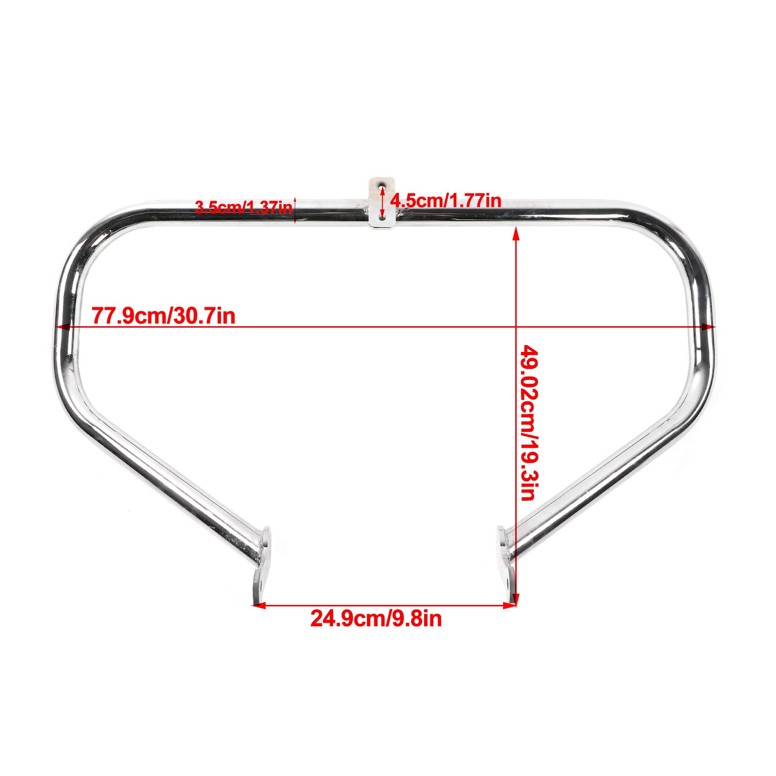 2008-Later Kingpin/Vegas/Hammer/Gunner/Judge Front Engine Guard Highway Crash Bar - Silver | Heavy-Duty Motorcycle Protection for Road Safety & Long Rides