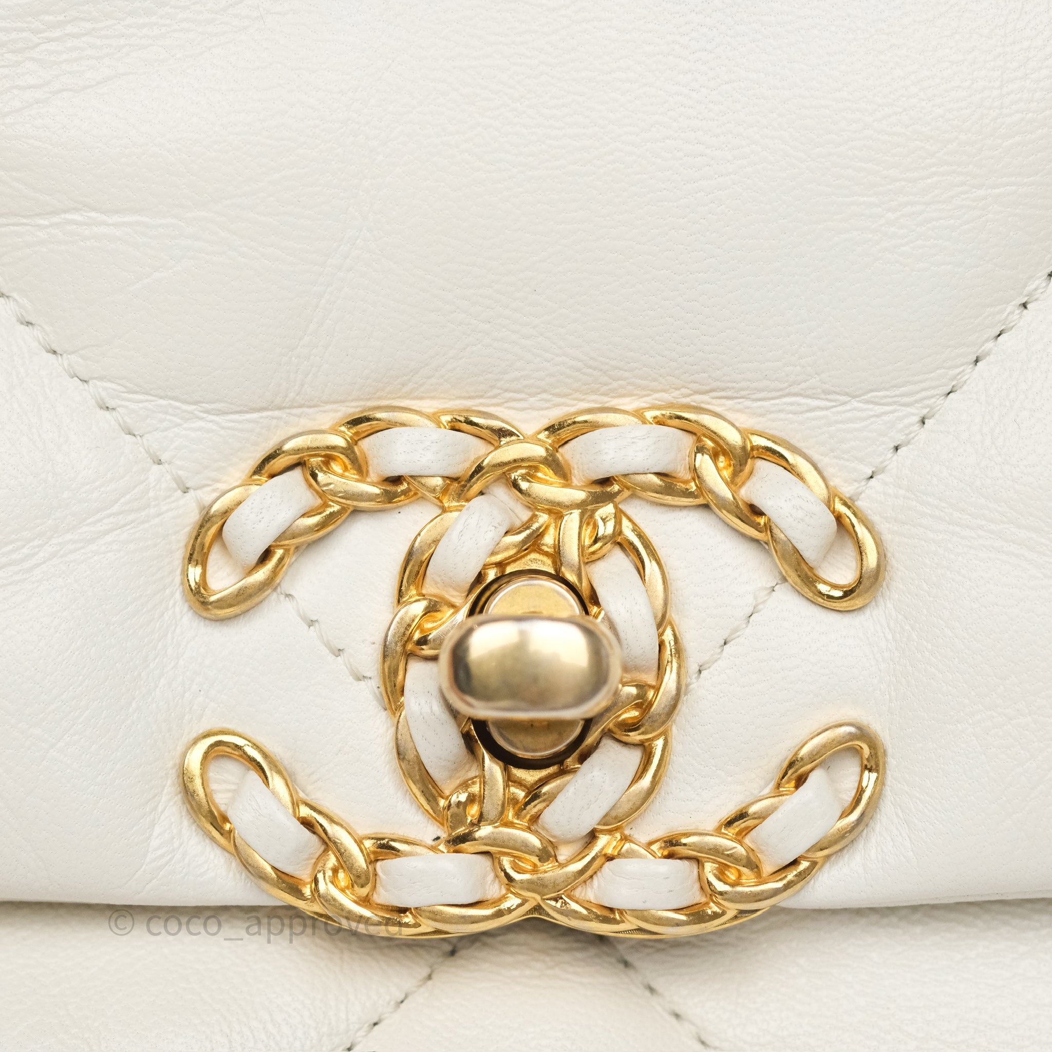Chanel 19 Small Handbag in Ivory with Mixed Hardware - Luxury Designer Crossbody Bag for Women, Perfect for Date Night & Special Occasions