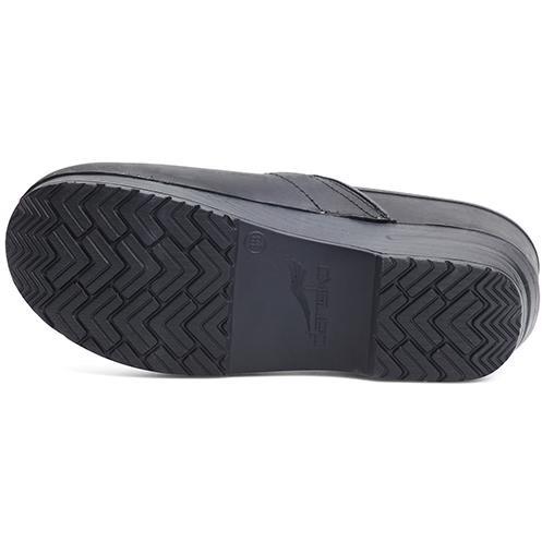 DANSKO Professional Men's Black Oiled Leather Clogs - Slip-Resistant Work Shoes for Nurses, Chefs & Healthcare Workers