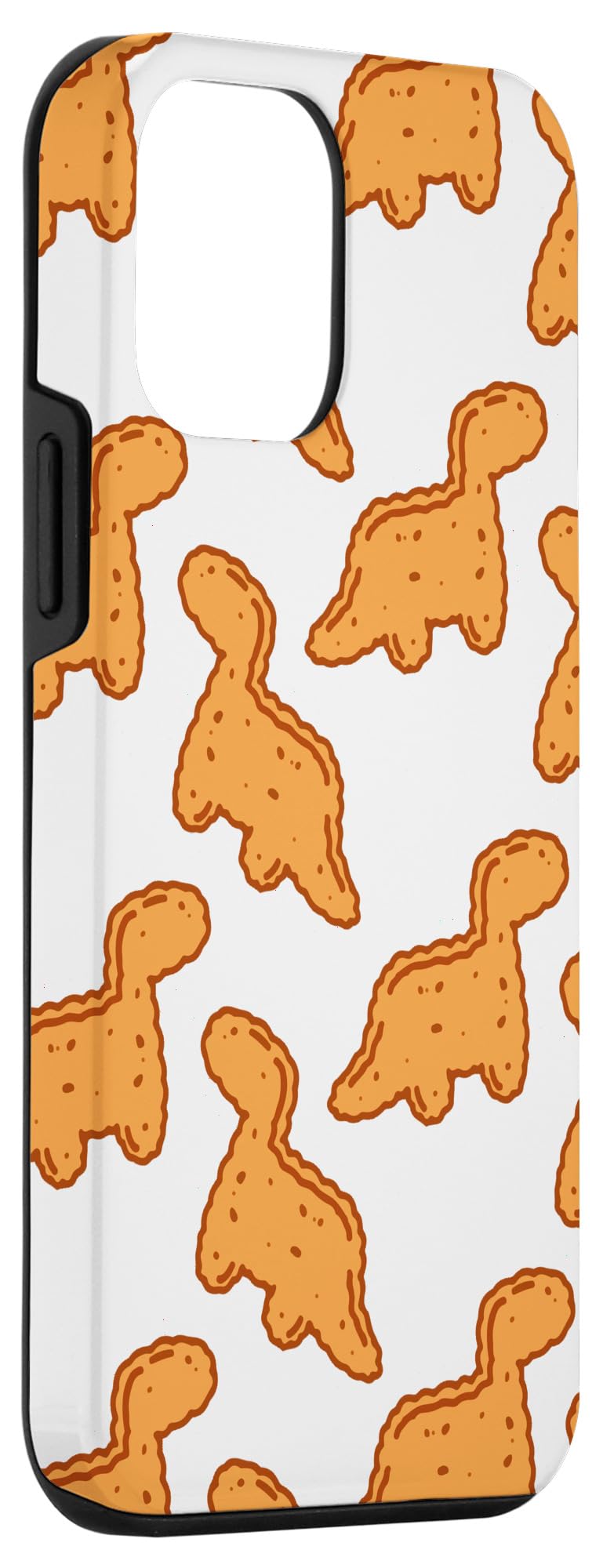 Funny iPhone 12 Mini Case - Cute Dino T-Rex Chicken Nugget Design | Durable Protective Phone Cover for Women & Men | Perfect Gift for Dinosaur Lovers, Kids & Teens | Great for Everyday Use, Work & School