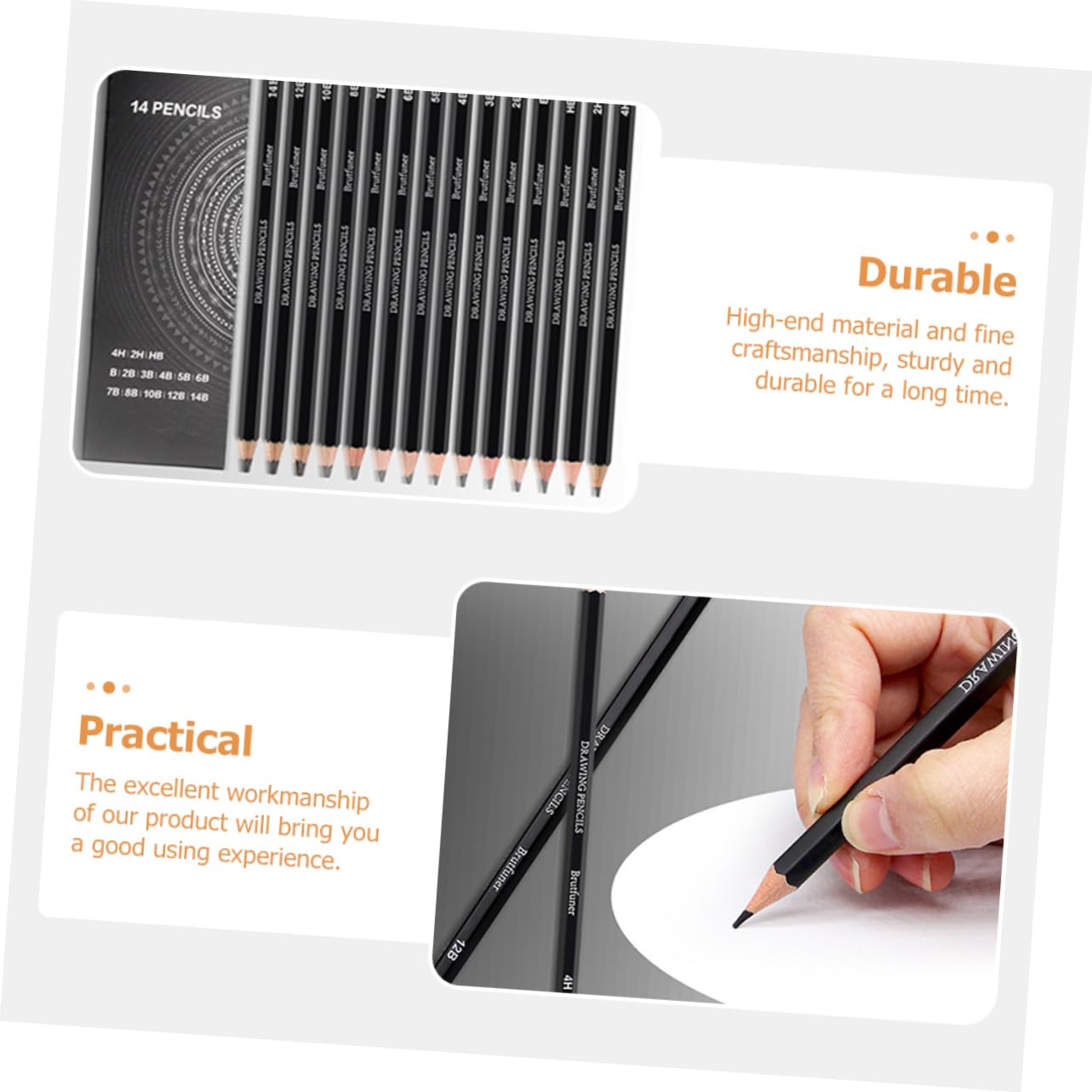 TEHAUX 56 Pcs Sketch Pencils Set - Professional Graphite Drawing Pencils for Artists, Shading, Sketching & Portraits - Portable Wooden Art Pencils for Beginners & Professionals - Perfect for Classroom, Studio & Outdoor Drawing