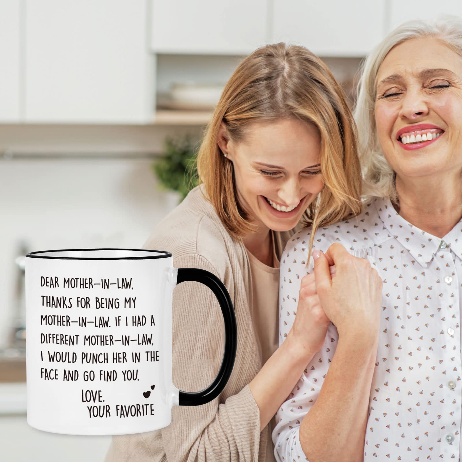 11oz White Coffee Mug - Thoughtful Mother-in-Law Gift from Daughter-in-Law for Christmas, Birthday & Mother's Day | Perfect for Tea, Coffee & Hot Chocolate at Home or Office