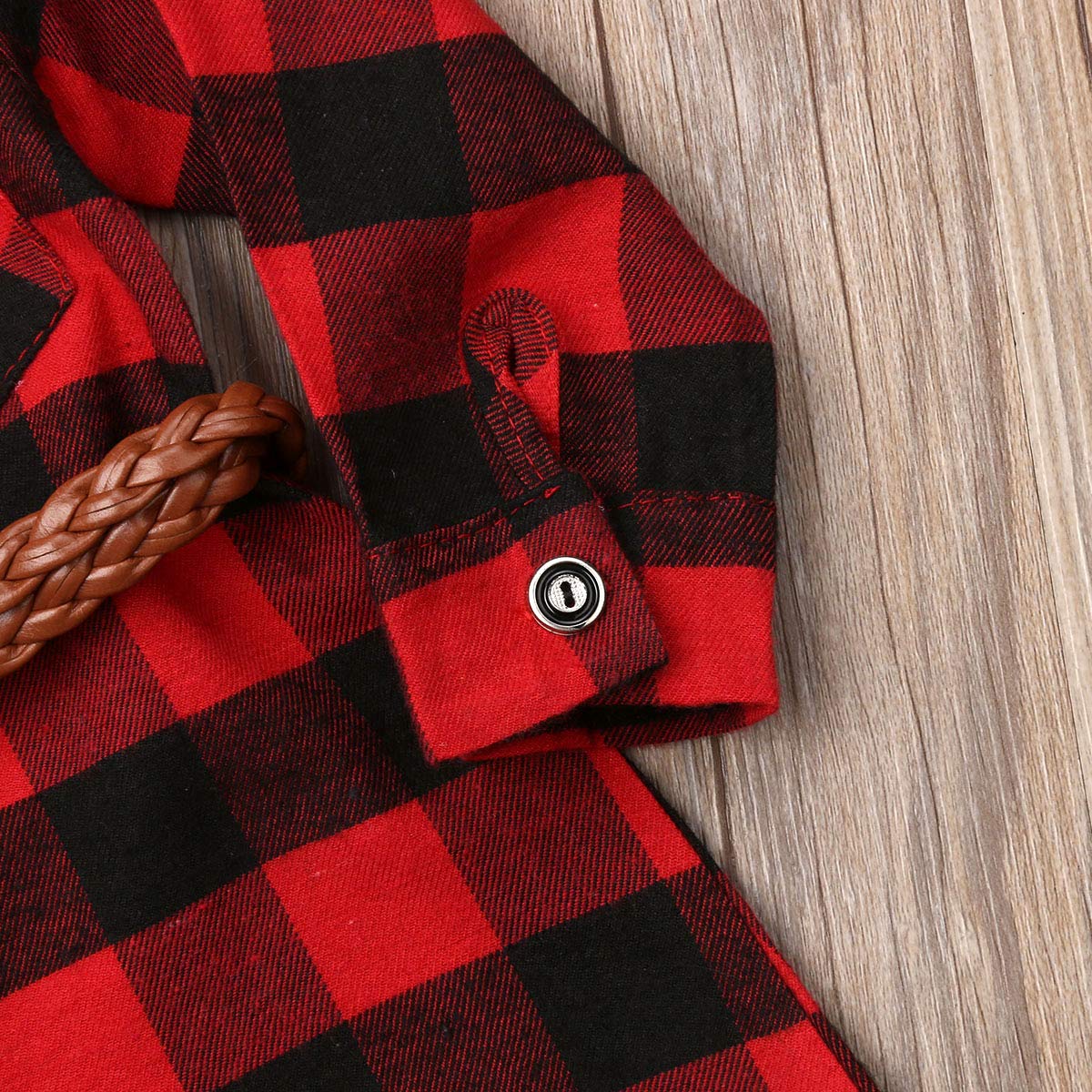 Adorable Toddler Girls Long Sleeve Plaid Party Dress - Princess Wedding Mini Dress with Waistband - Perfect for Birthday Parties, Weddings & Special Occasions