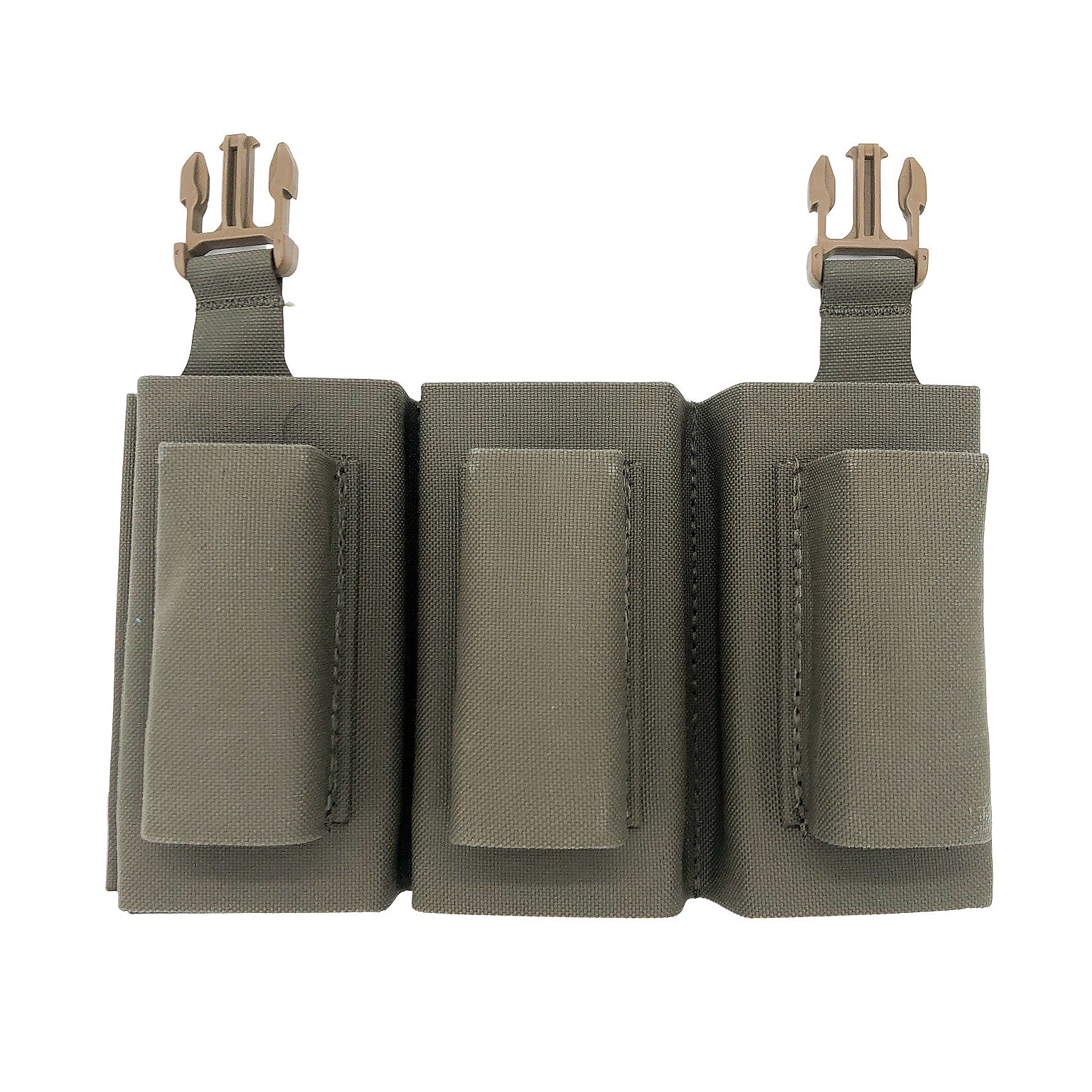 Esstac 5.56 Triple Magazine Pouch - 3+3 Daeodon Front Panel for AR15/M4 - Tactical Molle Panel for Range Shooting & Combat Training