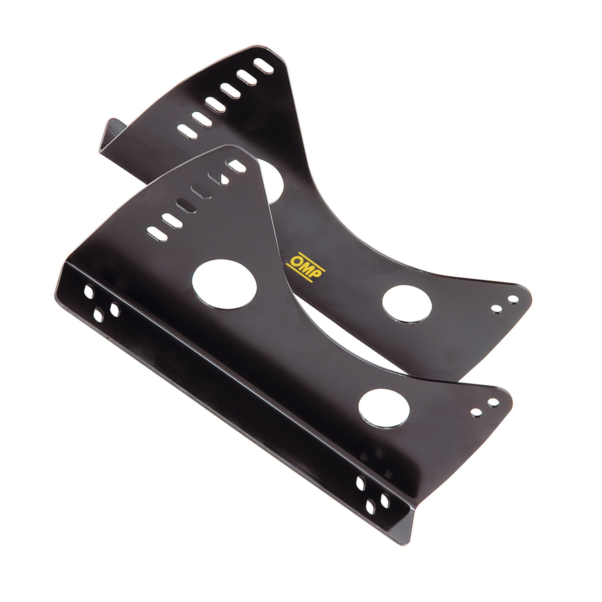 OMP HC/733E Black Seat Mount Bracket - Universal Racing Seat Bracket for Car, Truck & SUV - Heavy Duty Steel Construction for Motorsports & Off-Road Use