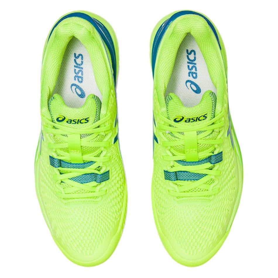 ASICS Gel Resolution 9 Women's Clay Court Tennis Shoes - Lightweight Performance Sneakers for Women (Green/Blue) | Perfect for Clay Courts, Tennis Training & Competitive Matches