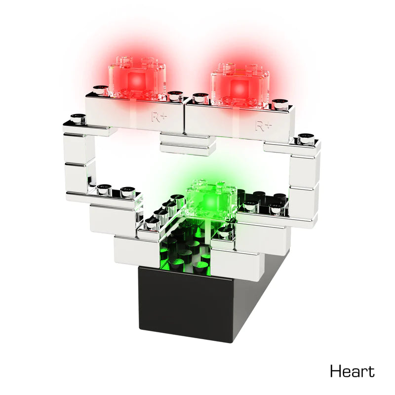 Power Blox BYO Light Robot - DIY Building Kit for Kids, STEM Educational Toy with LED Lights - Perfect for Creative Play, Birthday Gifts & Classroom Activities