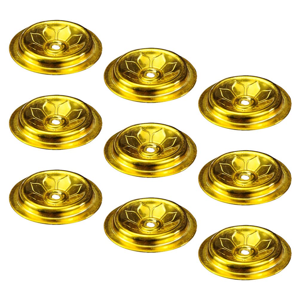 9PCS Oil Float Buddha Wick Holders - Floating Lotus Oil Lamp Supplies for Liquid Butter Lamps, Enshrine & Decorate Altars - Perfect for Meditation, Yoga, Prayer & Spiritual Ceremonies