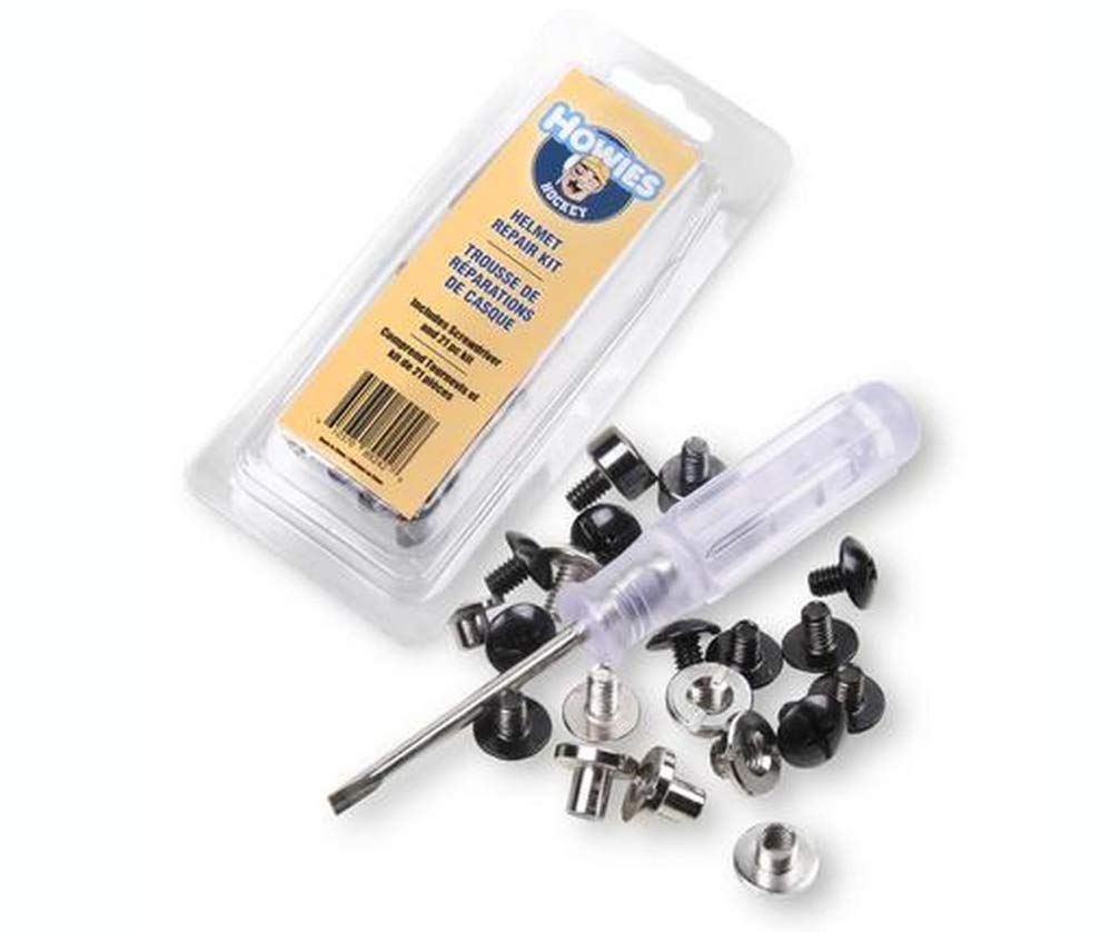 Howies Hockey Helmet Repair Kit - 21 Piece Set with Screwdriver for Ice Hockey Gear Maintenance | Perfect for Hockey Players, Coaches & Equipment Managers