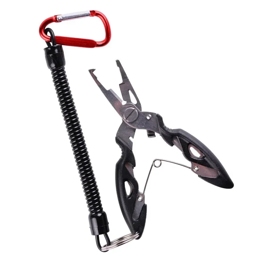 Premium Multifunction Fishing Pliers with Scissors & Braid Cutter - Stainless Steel Fishing Tool for Saltwater & Freshwater Anglers - Perfect for Cutting Lines, Removing Hooks & Tackle Maintenance