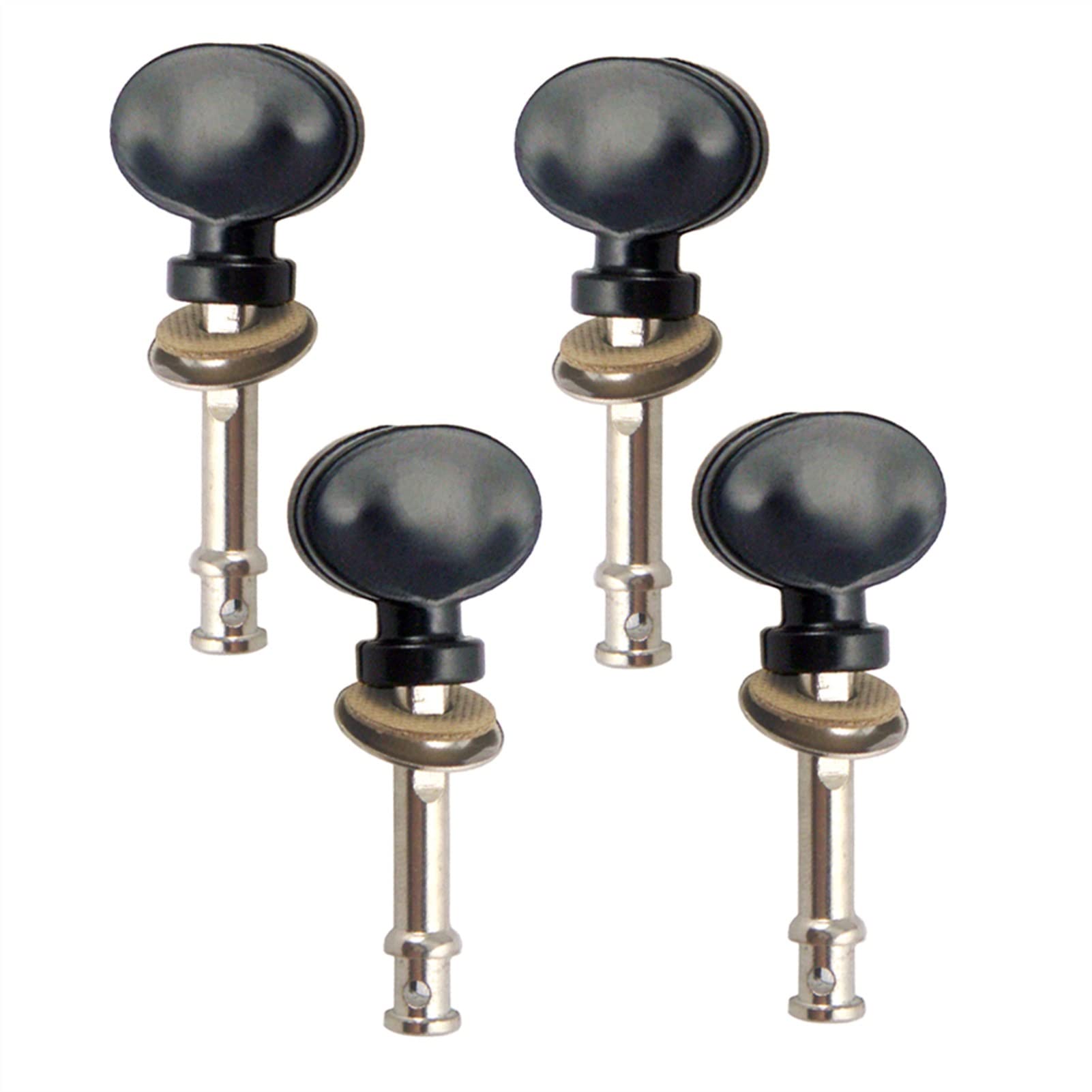 4 PCS Friction Ukulele Tuning Pegs - Black Machine Heads for 4-String Guitar & Ukulele - Premium Tuners for Smooth String Adjustment - Perfect for Beginners & Professional Musicians (Home, Studio & Live Performance Use)