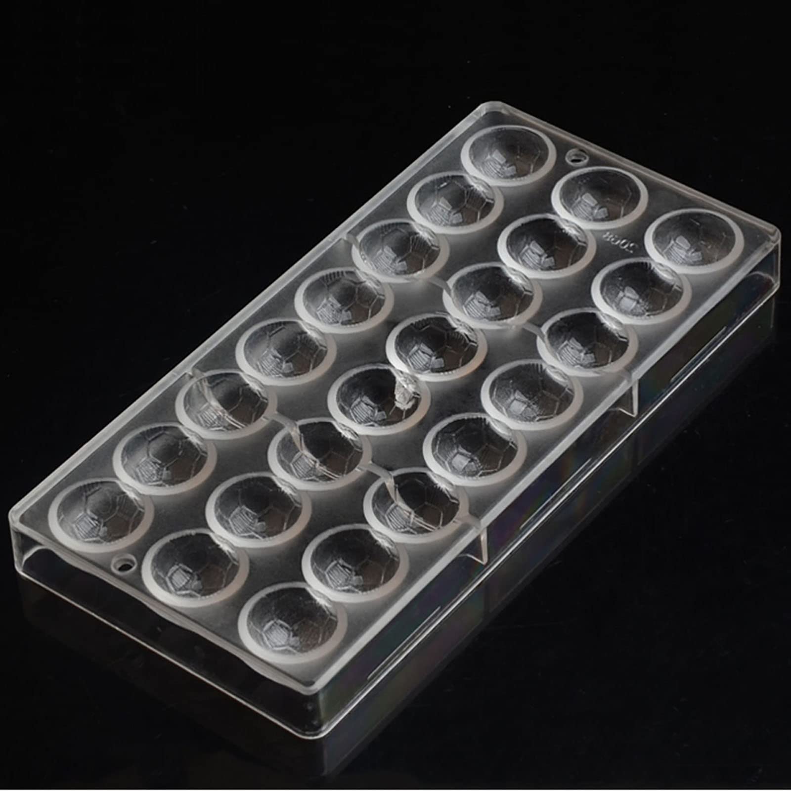 Premium Polycarbonate Football Chocolate Molds - Clear Hard Plastic DIY Candy & Pastry Baking Tools for Homemade Treats (S5-19267) | Perfect for Birthday Parties, Holiday Gifts & Football-Themed Desserts