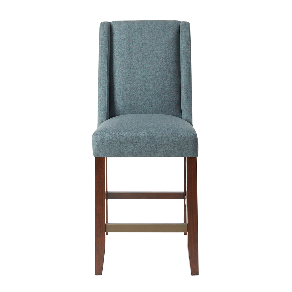 Brody Wing Counter Stool - Modern Kitchen Bar Stool with Back Support, Adjustable Height for Breakfast Nook, Kitchen Island & Home Bar Seating