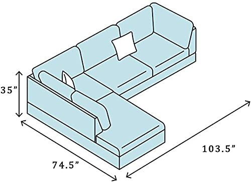 Reversible 3-Piece Sectional Sofa with Chaise & Storage Ottoman - Modern Living Room Couch in Black Grey (Left Hand Facing) | Perfect for Small Spaces, Apartments & Cozy Family Gatherings