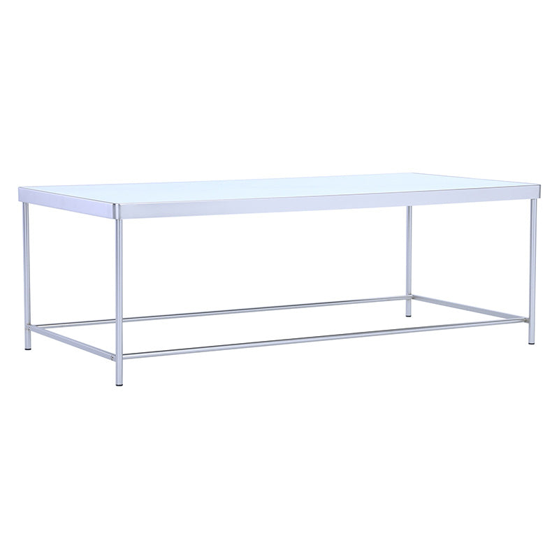 Modern Rectangular CAMEO Coffee Table with Mirror Top - 1.2M Length - Perfect for Living Room, Lounge & Office Decor