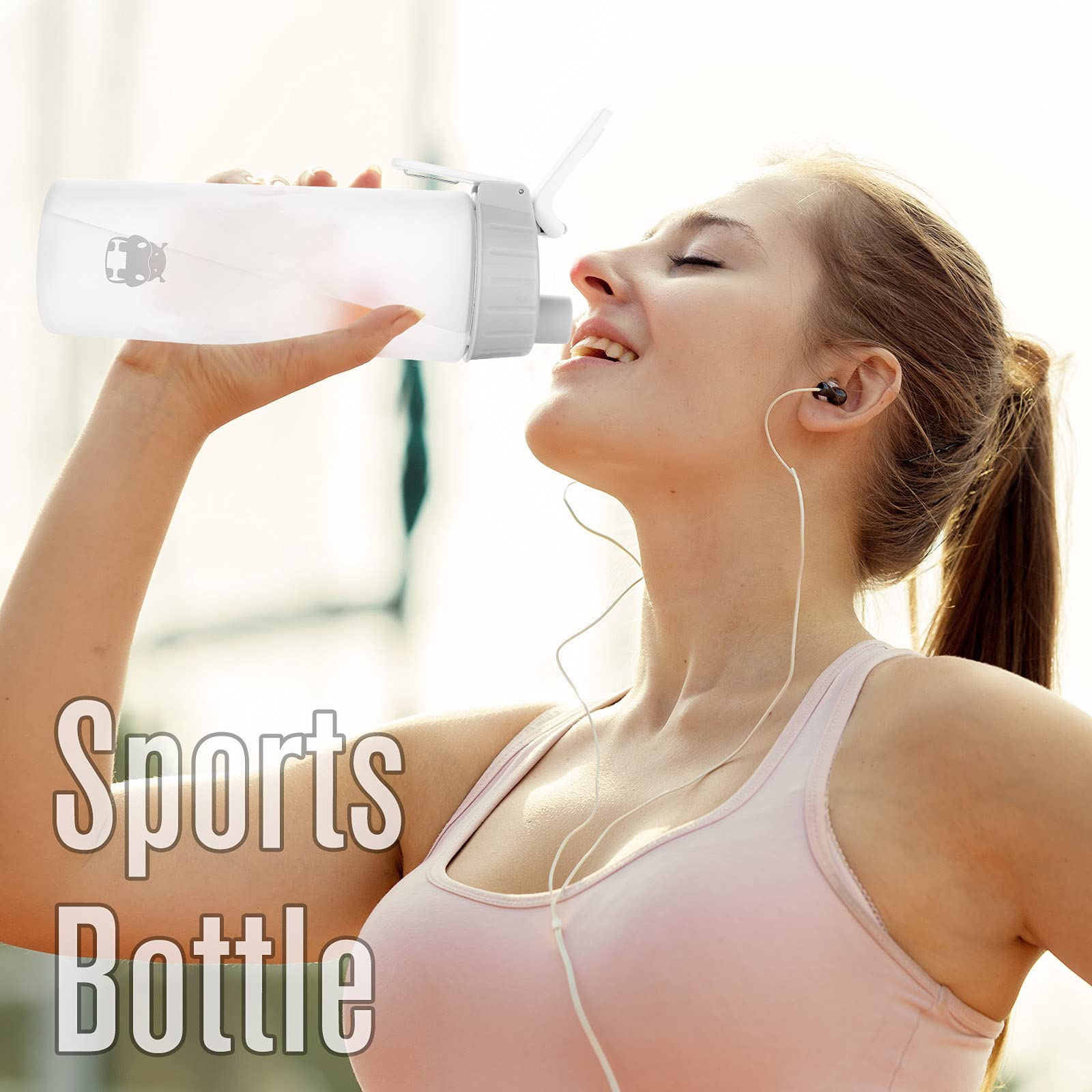 BONMIXC 800ml Tritan Protein Shaker Bottle - 28oz Leak-Proof Sports Water Bottle with Blender Ball for Gym, Workout & Post-Exercise Recovery