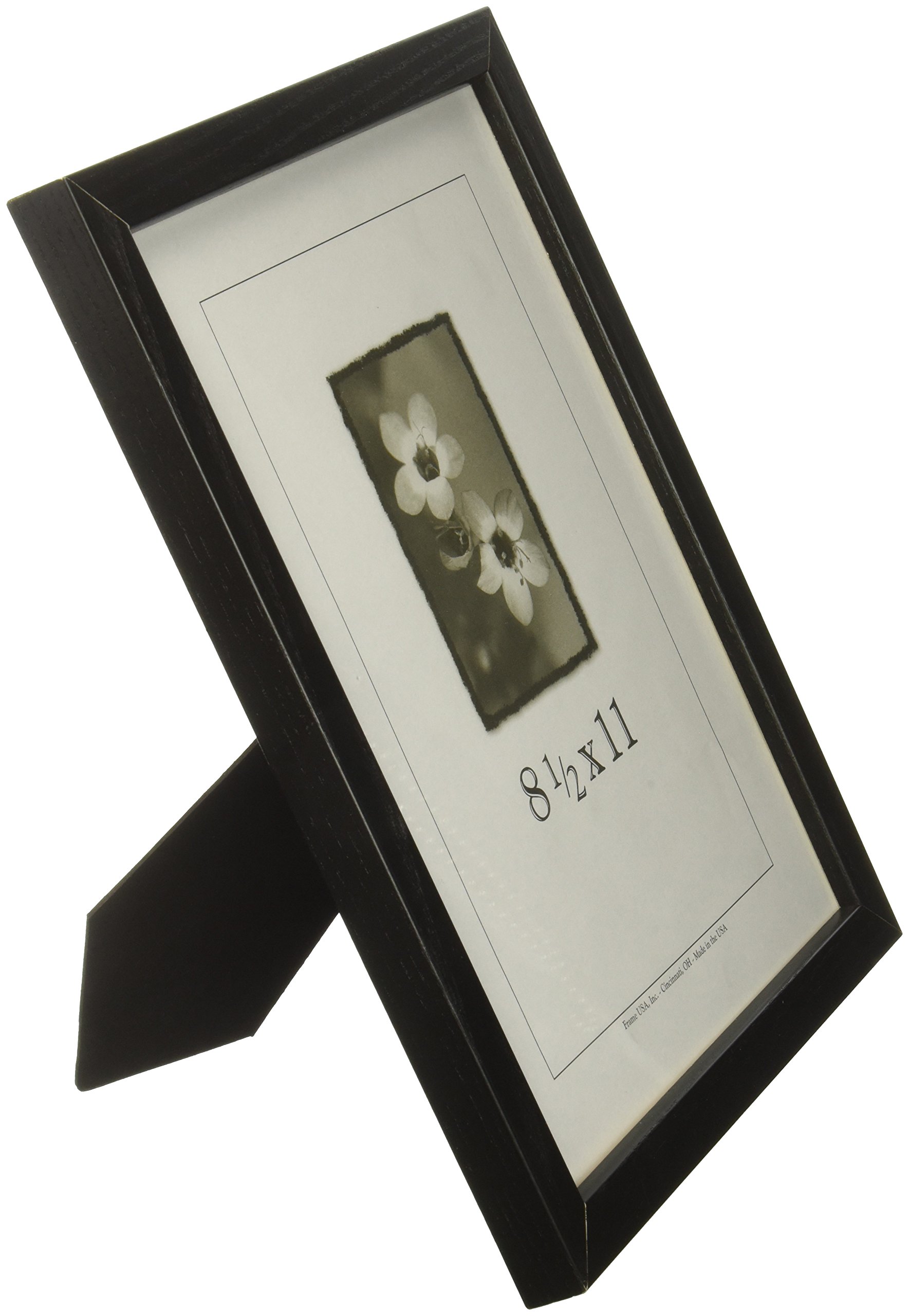Frame USA Architect Series 8.5x11 Wood Picture Frame - Black for Photos, Artwork & Certificates - Perfect for Home, Office & Gallery Displays
