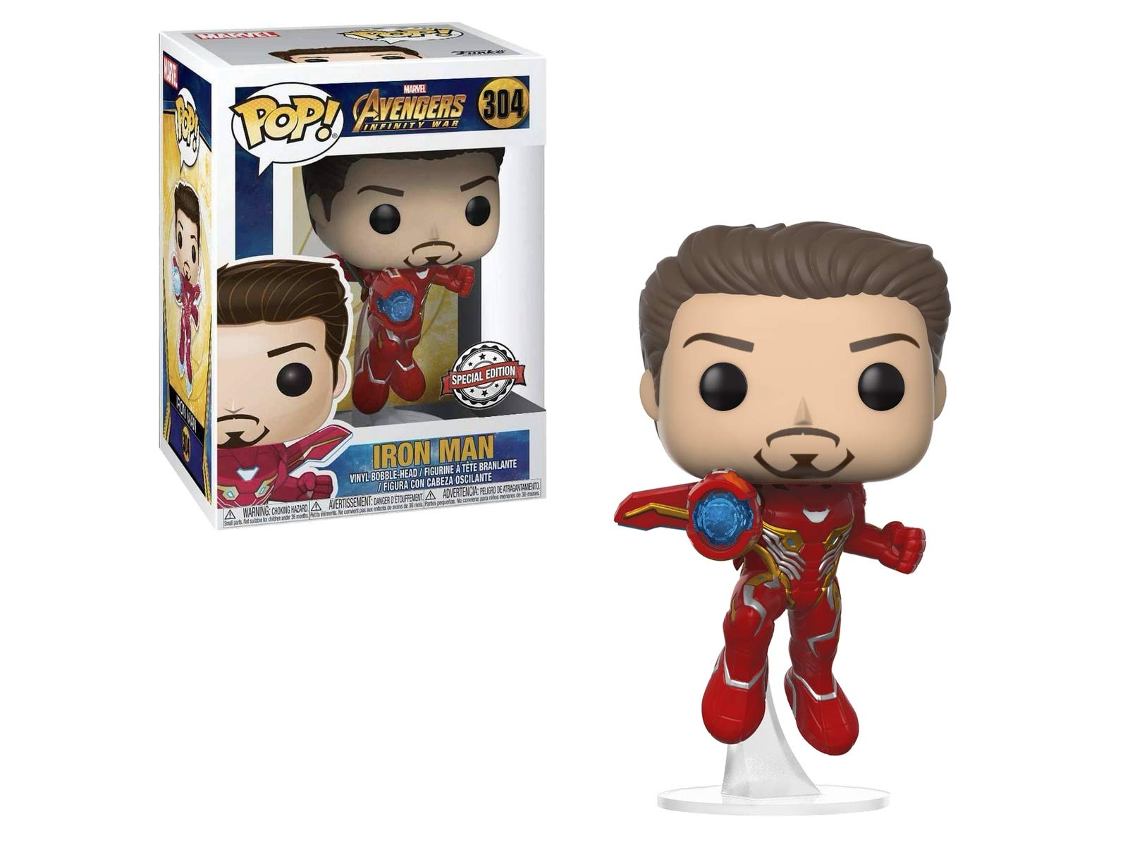 Funko Pop! Marvel Iron Man Unmasked Exclusive Collectible Vinyl Figure - Perfect for Marvel Fans, Comic Book Lovers & Home Office Display