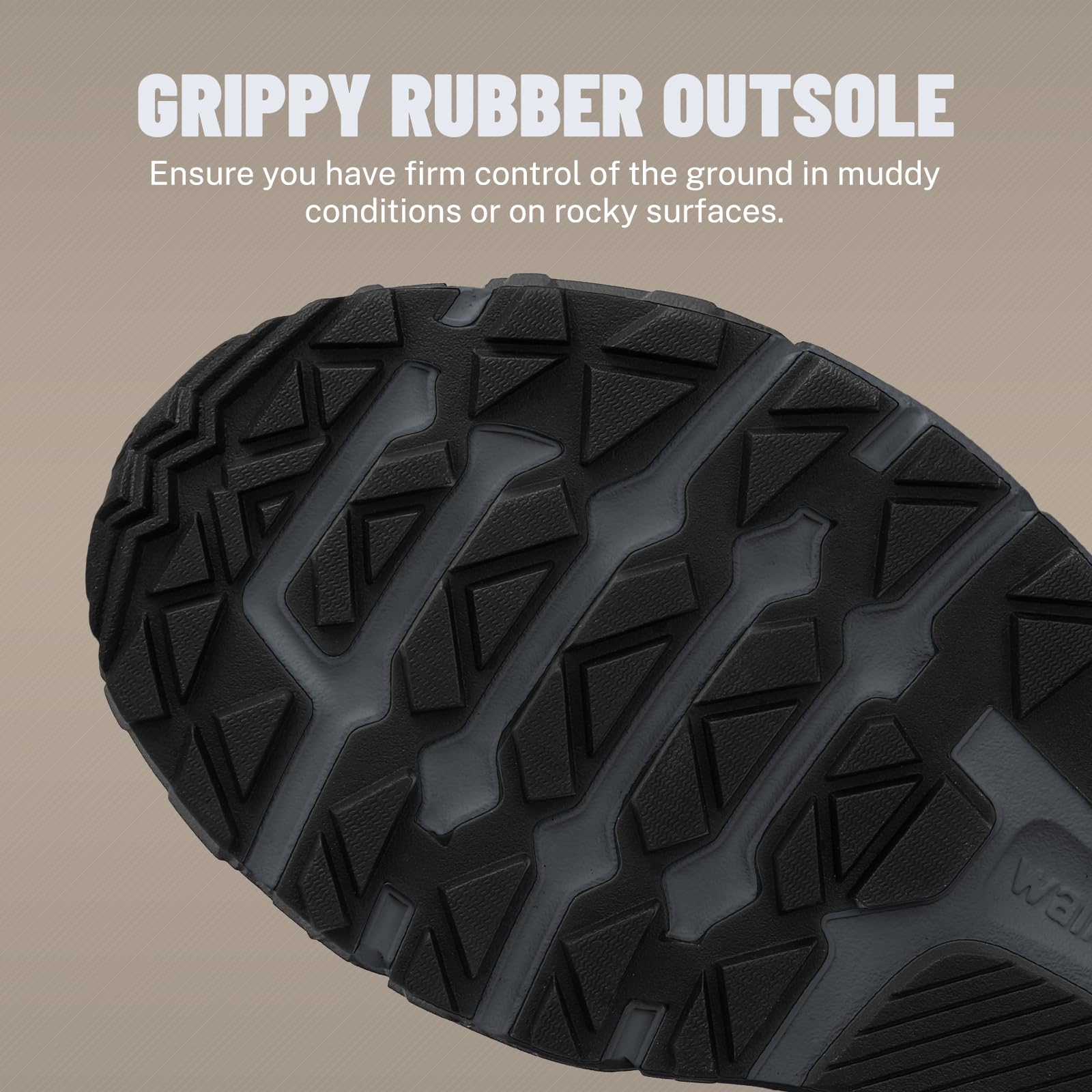 Men's Hiking Shoes for Plantar Fasciitis Relief - Lightweight Waterproof Walking Sneakers with Non-Slip Rubber Sole & Arch Support - Orthopedic Footwear for Heel Pain - Perfect for Outdoor Adventures, Trail Hiking & Daily Comfort