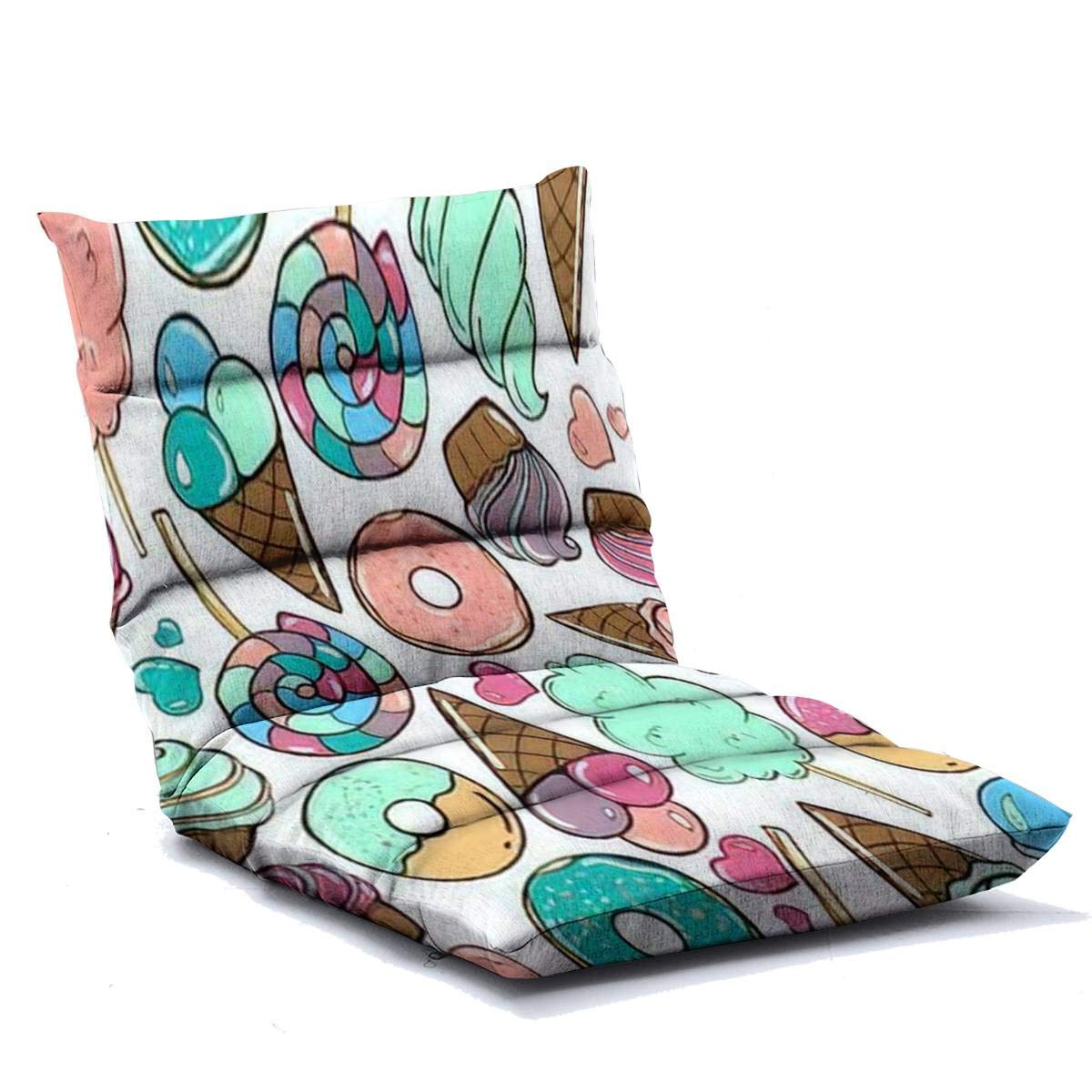 Adjustable Memory Foam Floor Lounger Chair - Foldable Floor Sofa with Sweet Donut & Ice Cream Design for Adults - Perfect for Home, Office, Reading, Watching TV & Gaming
