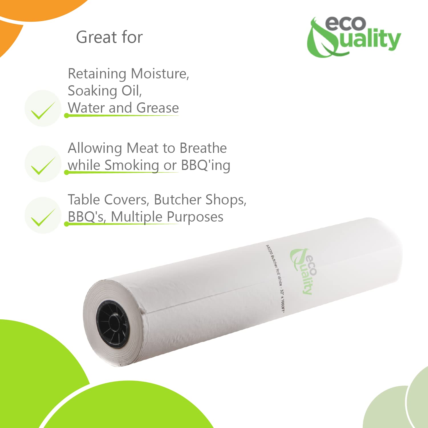 Premium 2-Pack EcoQuality Butcher Paper Rolls - 30