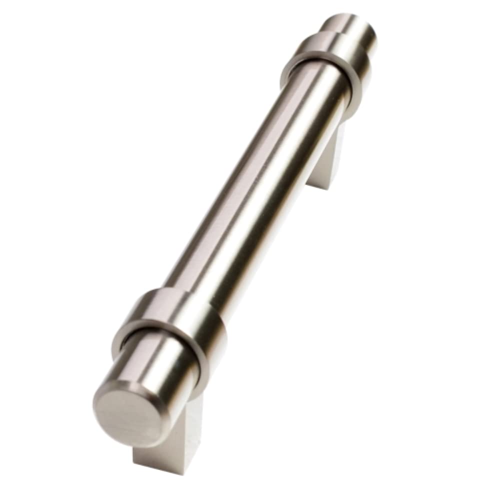 25-Pack 4 Inch (102mm) Satin Nickel Modern Straight Bar Cabinet Pulls - Sleek Hardware for Kitchen Cabinets, Bathroom Vanities & Furniture Drawers