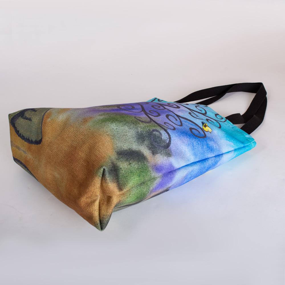 Stylish Okanagan Cotton Tote Bag - Eco-Friendly Artwork Print Reusable Shopping Bag for Groceries, Beach & Daily Use