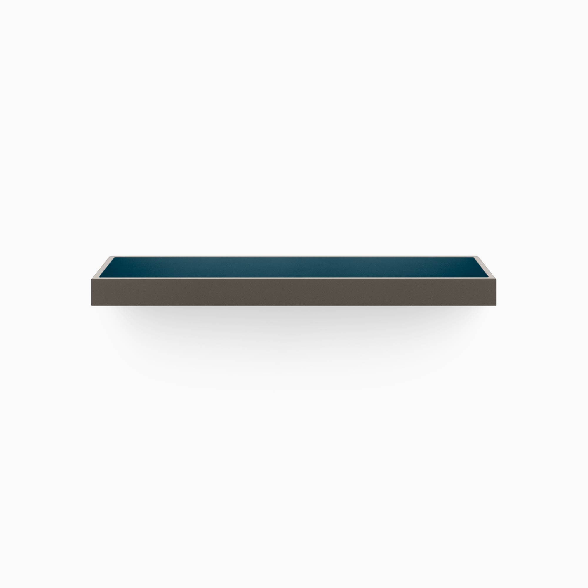 Aksel Inlay Tungsten Floating Shelf - Modern Wall Mounted Shelving for Living Room, Kitchen, and Bathroom Storage & Decor