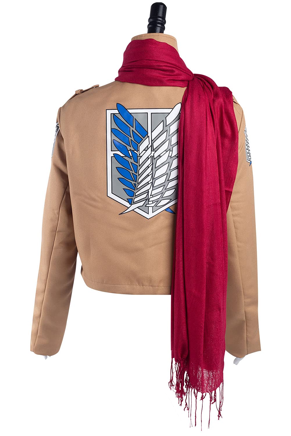 Women's Stylish Jacket Outfits & Girls Cosplay Costume Set with Scarf - Perfect for Halloween, Cosplay Events & Winter Fashion