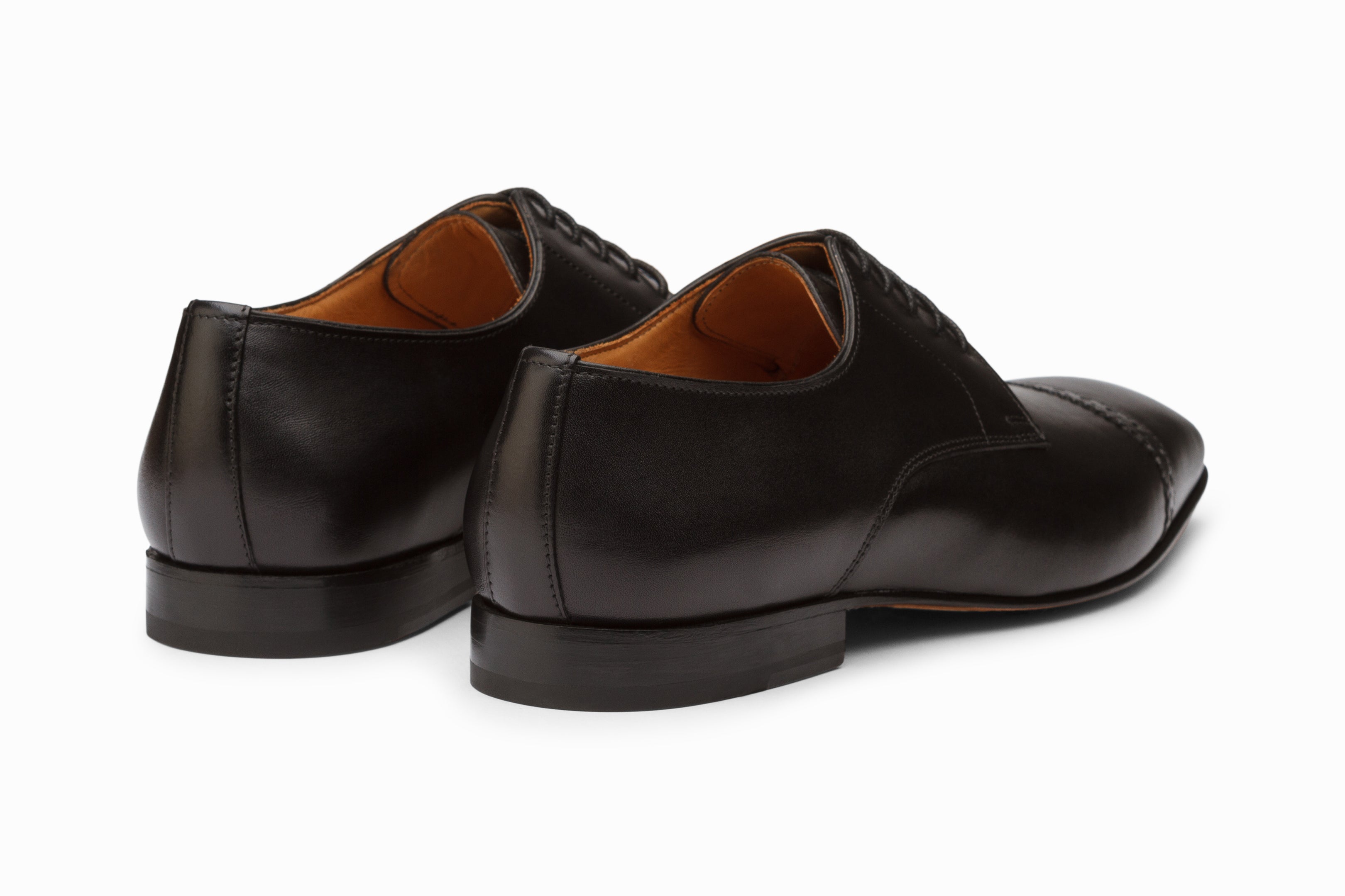 Black Captoe Derby Shoes for Men - Classic Formal Dress Shoes for Business, Office & Wedding - Comfortable Leather Oxfords for Professional & Special Occasions
