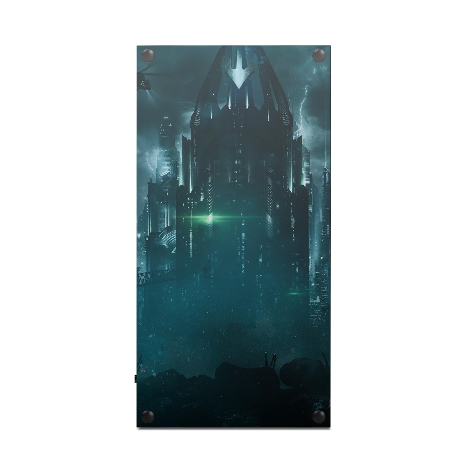 Official Injustice 2 Batman Character Vinyl Skin Gaming Sticker Decal Cover Compatible with Xbox Series X Console and Controller Bundle - Customize Your Gaming Setup for Enhanced Play Experience