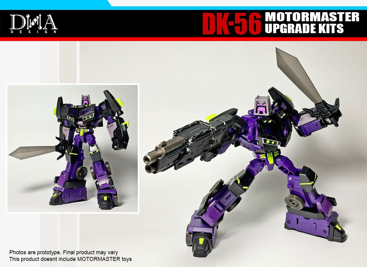 DNA Design DK 56 Upgrade Kit for Transformers Animated Universe Motormaster - Perfect for Collectors & Custom Figure Display