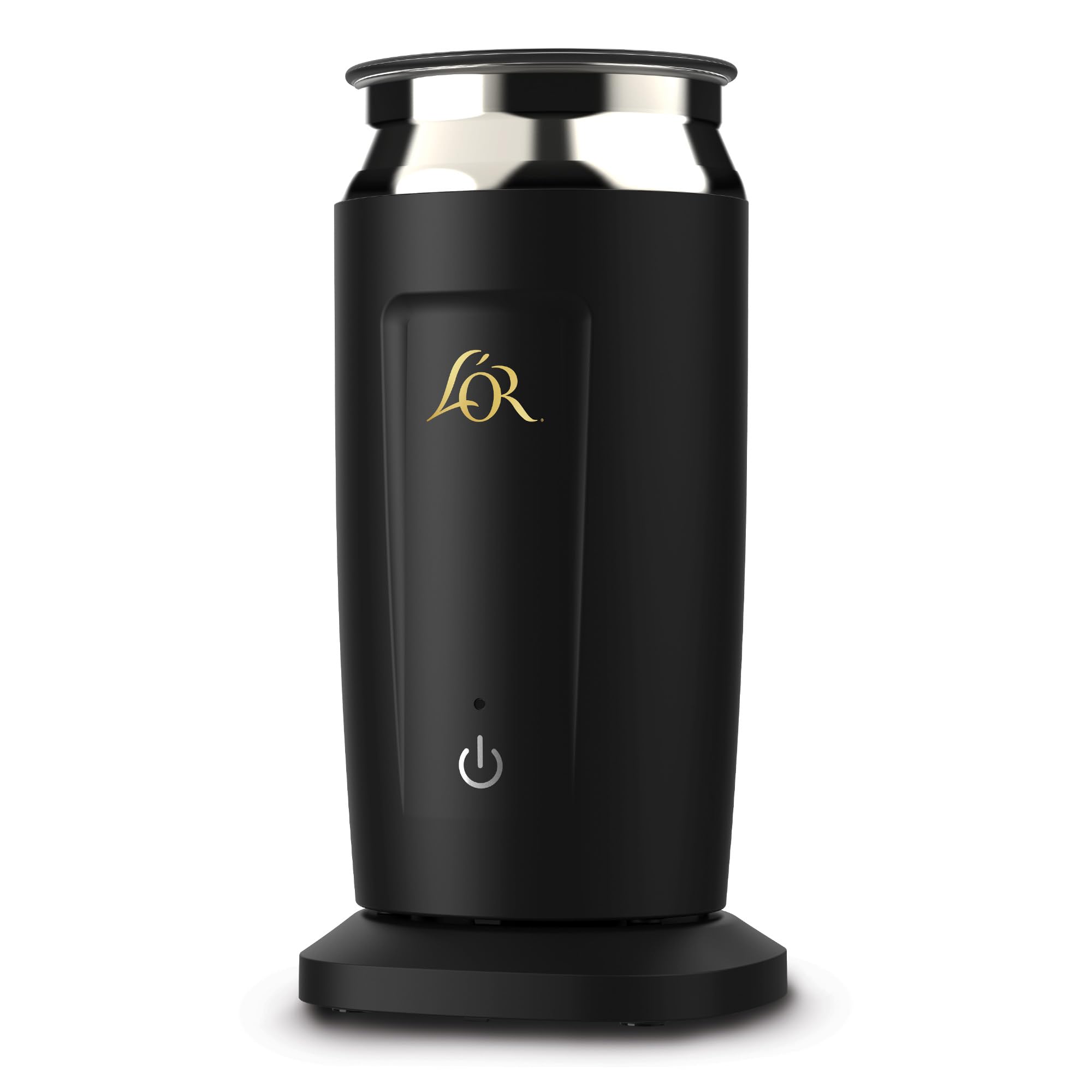 L'OR Barista Milk Frother and Steamer - Automatic Hot & Cold Foam Maker, Milk Warmer for Coffee, Latte, Cappuccino (8.5oz/250ml, Black) - Perfect for Home Baristas and Coffee Lovers