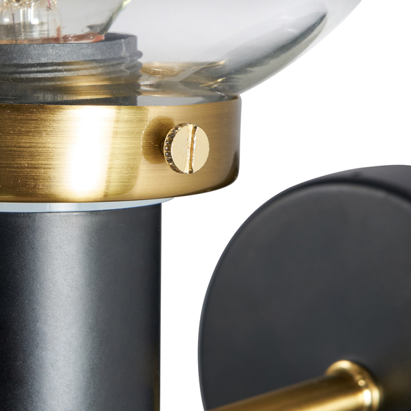 Arras 1Lt G9 Bathroom Wall Light IP44 Satin Brass - Waterproof LED Fixture for Modern Home Decor | Perfect for Vanity, Mirror & Shower Lighting