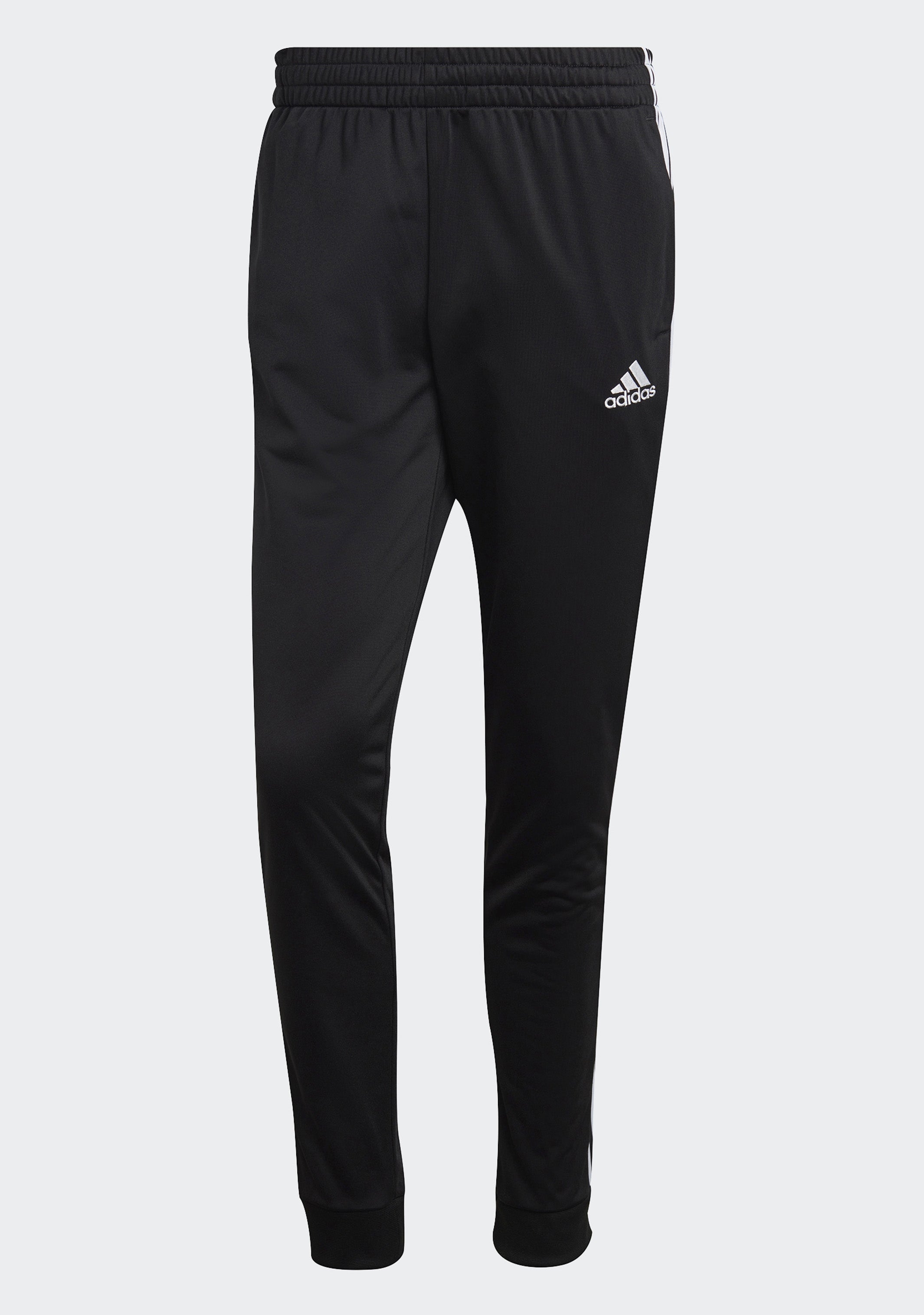 Adidas Men's Primegreen Essentials 3-Stripes Athletic Track Pants - Lightweight Workout Joggers for Running, Gym & Casual Wear
