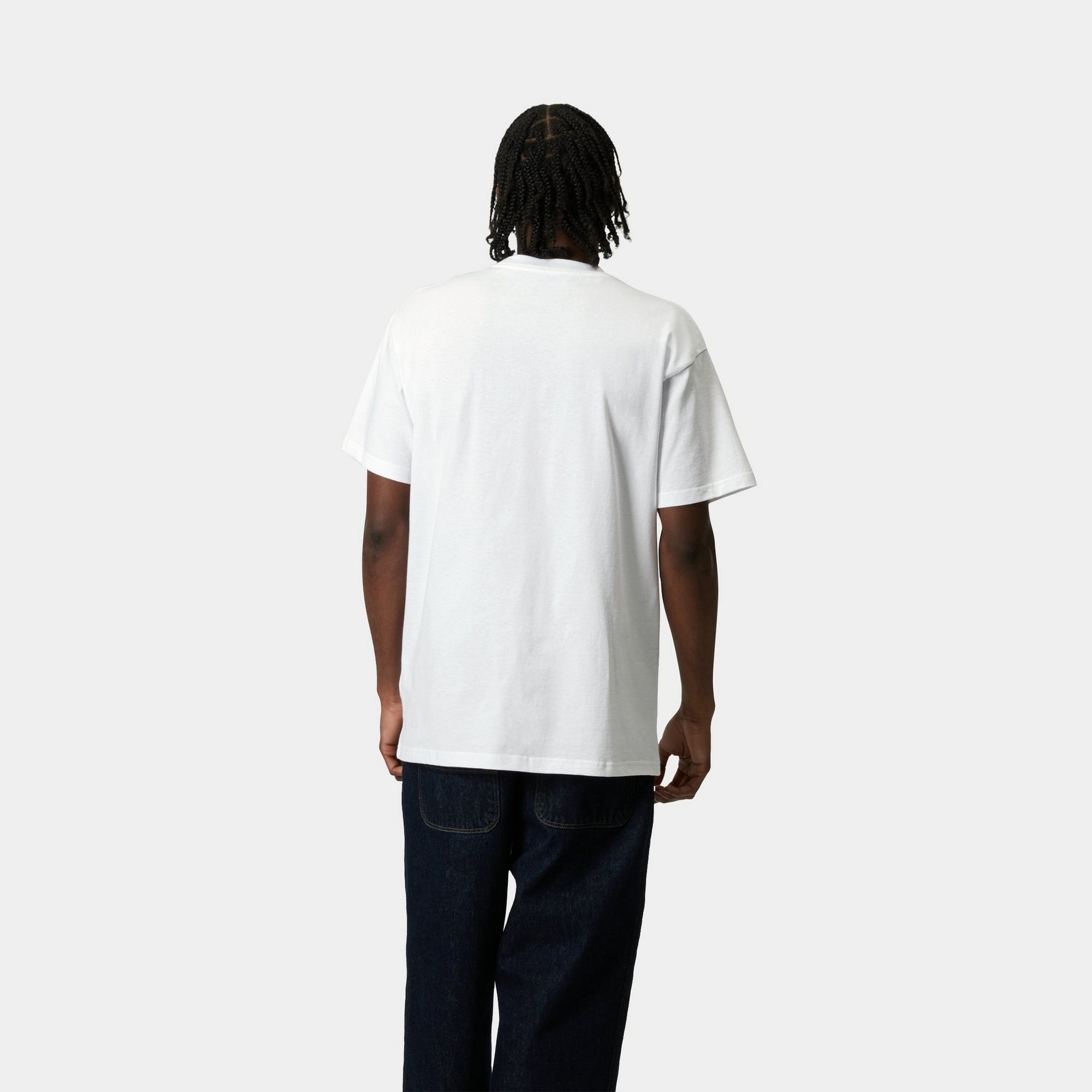 Label Script T-Shirt for Men & Women | Premium White Cotton Tee - Perfect for Casual Wear, Street Style & Everyday Outfits