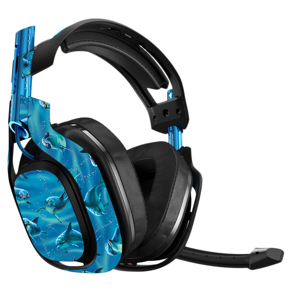 MightySkins Vinyl Decal Wrap Cover for Astro A50 3rd Gen Gaming Headset - Dolphin Gang Design | Protective, Durable & Customizable Skin | Easy to Apply & Remove | Made in USA | Perfect for Gaming, Streaming & Personalizing Your Headset