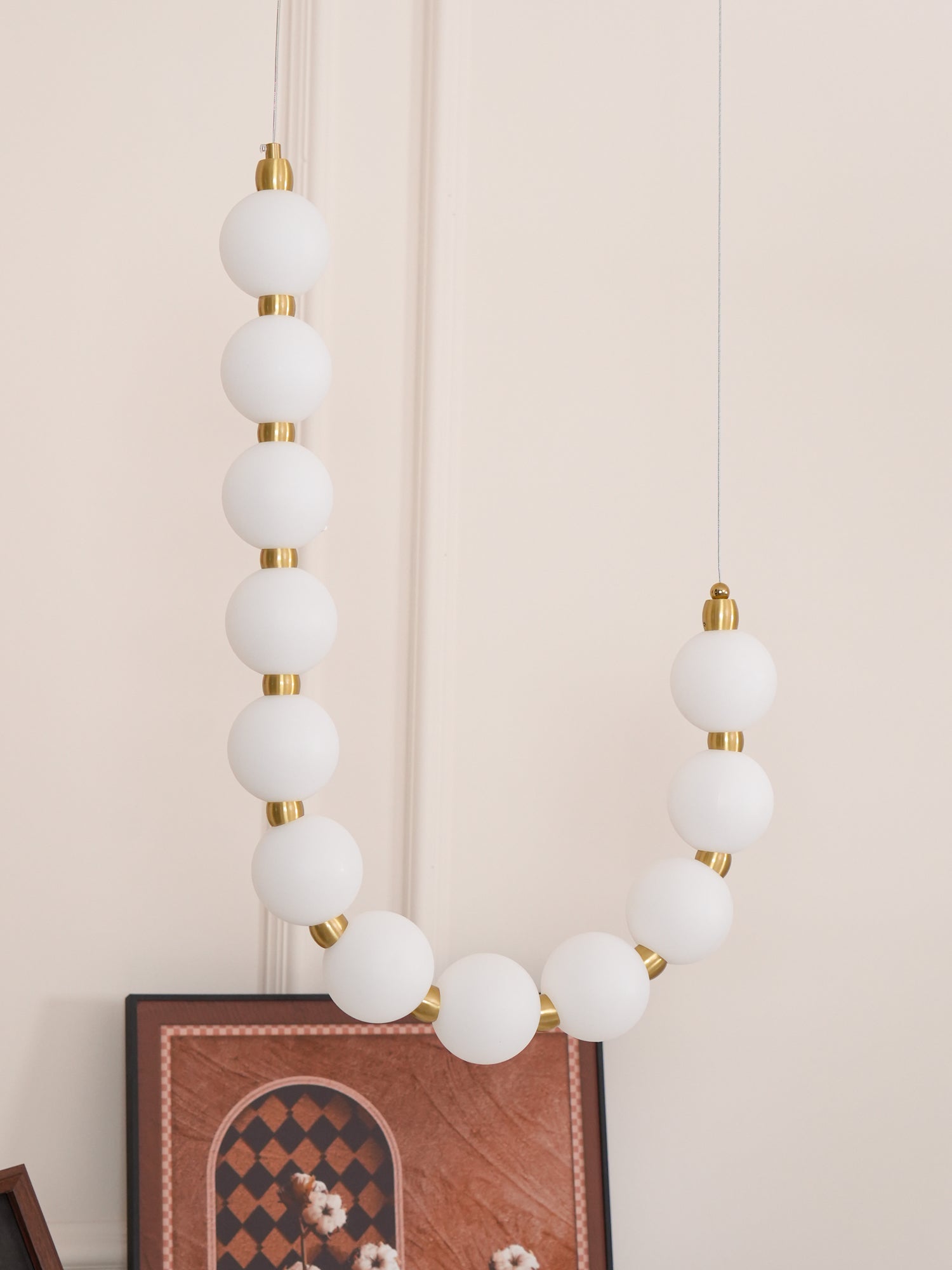 Elegant Acrylic Pearl Chandelier Necklace for Women - Perfect for Weddings, Parties & Evening Events