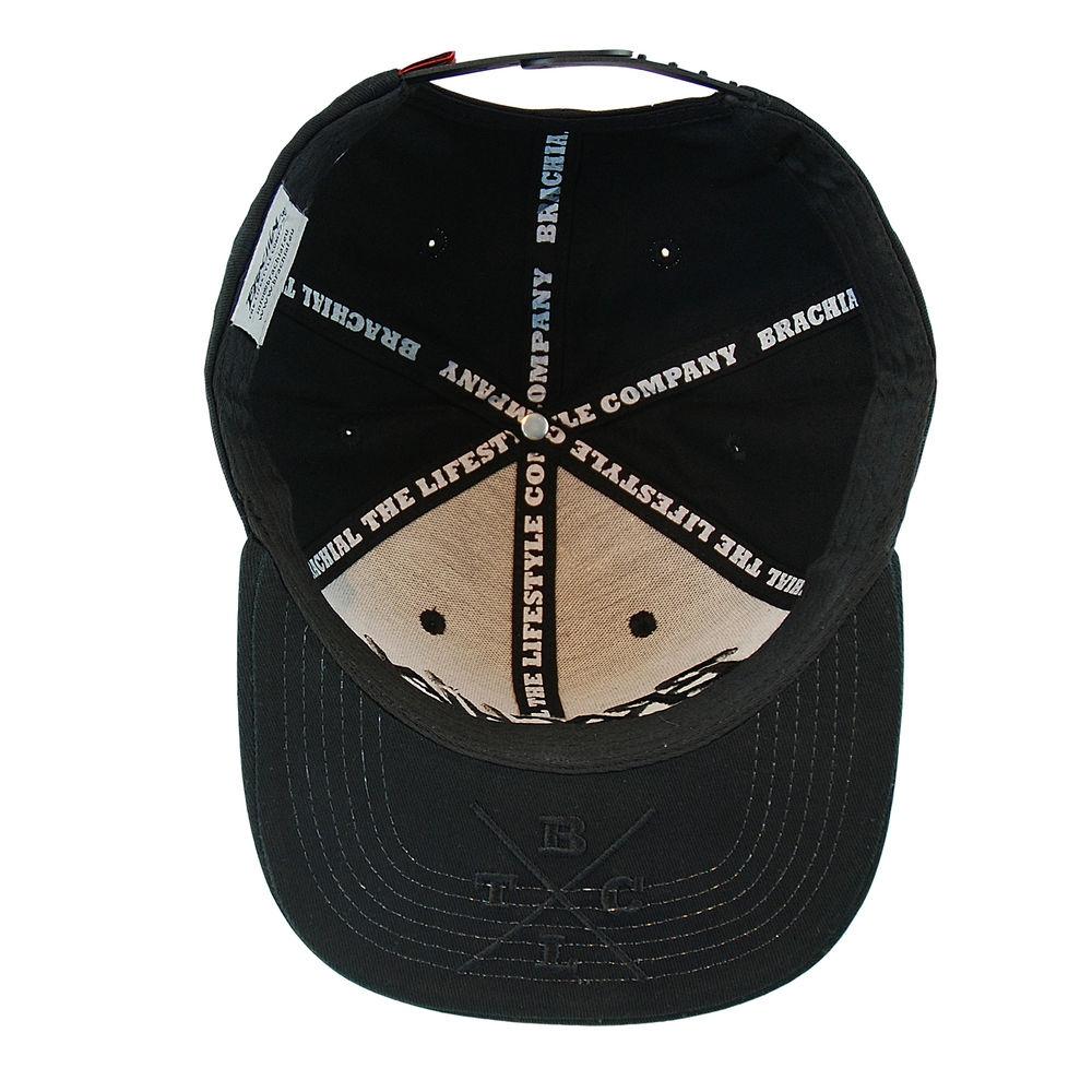 Brachial Snapback Cap - Adjustable Black Baseball Hat for Men & Women | Perfect for Casual Wear, Sports, and Outdoor Activities