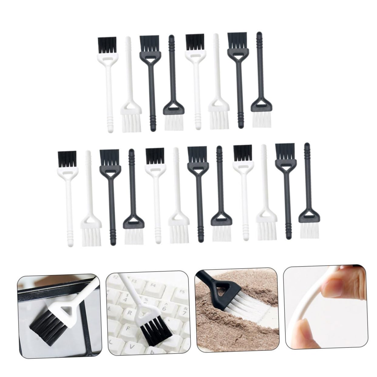Beavorty 20 Pack Electric Shaver Cleaning Brushes - Anti Static Keyboard Brush for Computer, Laptop, Razor & Electronics - Perfect for Home, Office & Travel Use