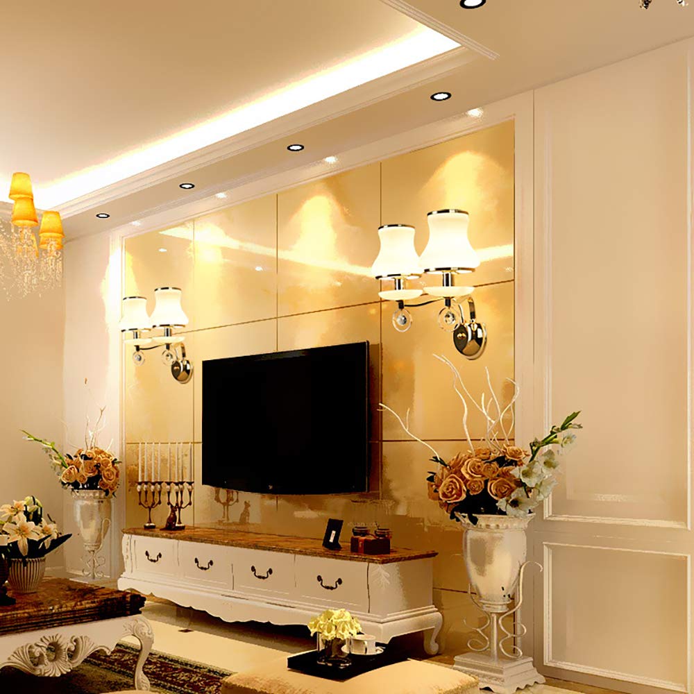Modern LED Wall Sconces - Crystal Pendant Wall Lamp with E14 Socket for Bedroom, Living Room & Aisle | Indoor Wall Wash Lighting for Home Decor & Ambient Atmosphere